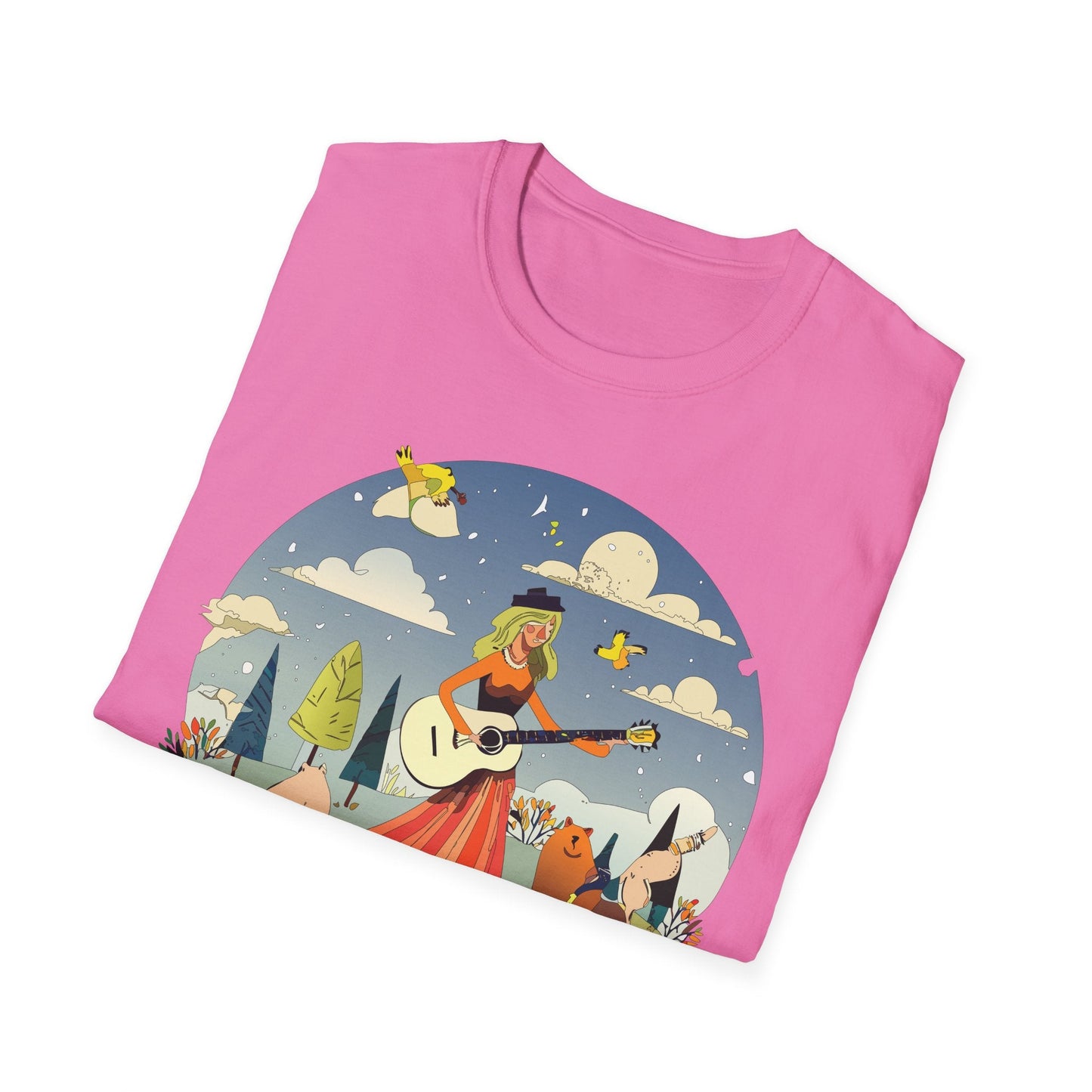 Womens Graphic T Shirt Art Design Tee Unisex SoftStyle Gildan 64000 100 Percent Cotton