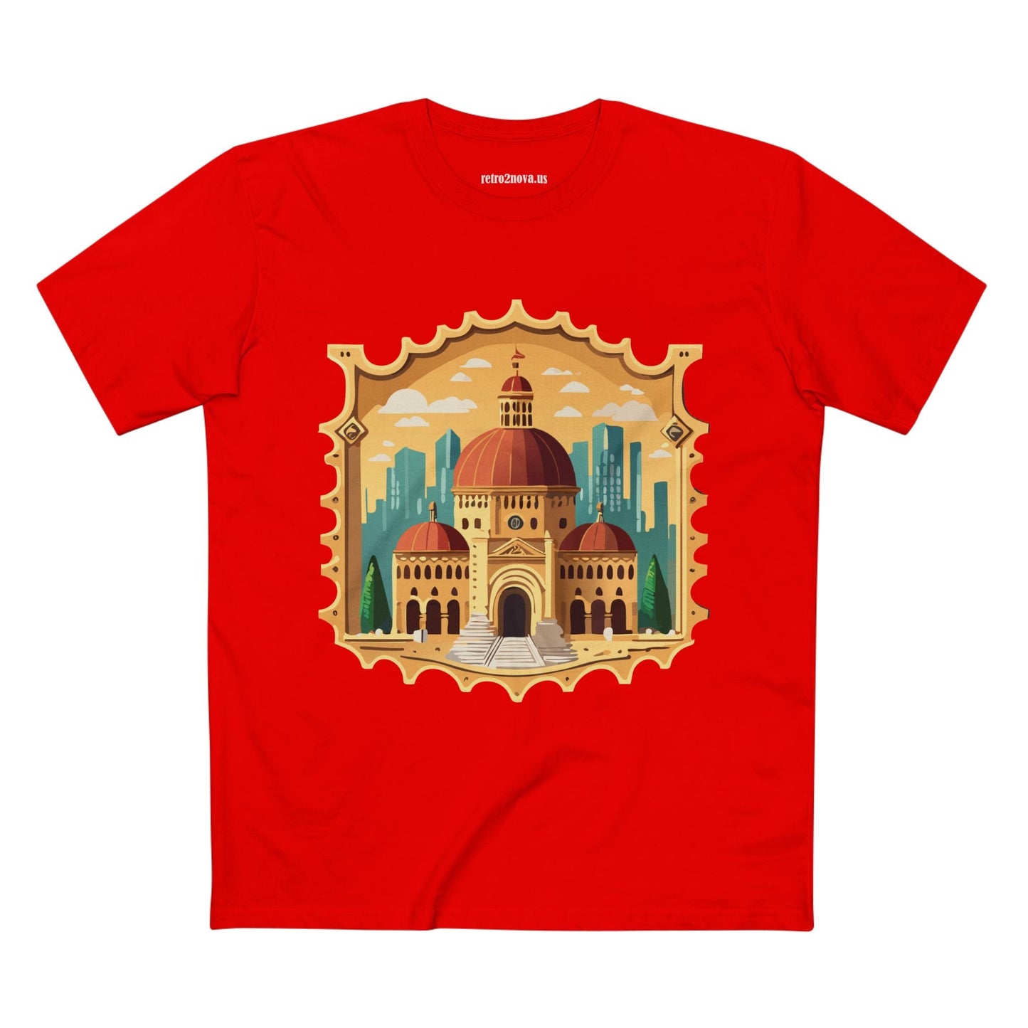 Stamp Shirt Postage Stamp Tee Unisex Premium Cotton With Original Art Design From Retro2Nova