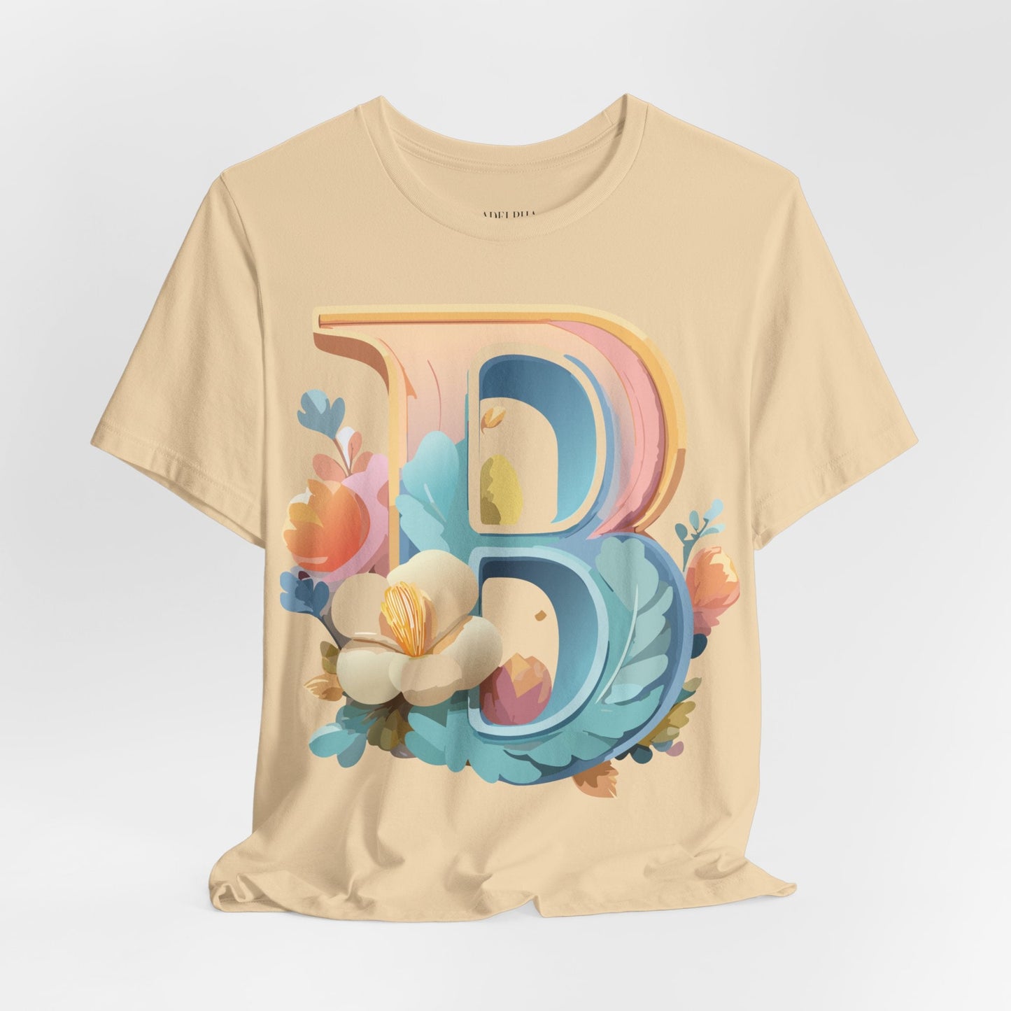 Letter B Graphic Tee Unisex Jersey Short Sleeve Shirt By Adelpha Vintage Artwork