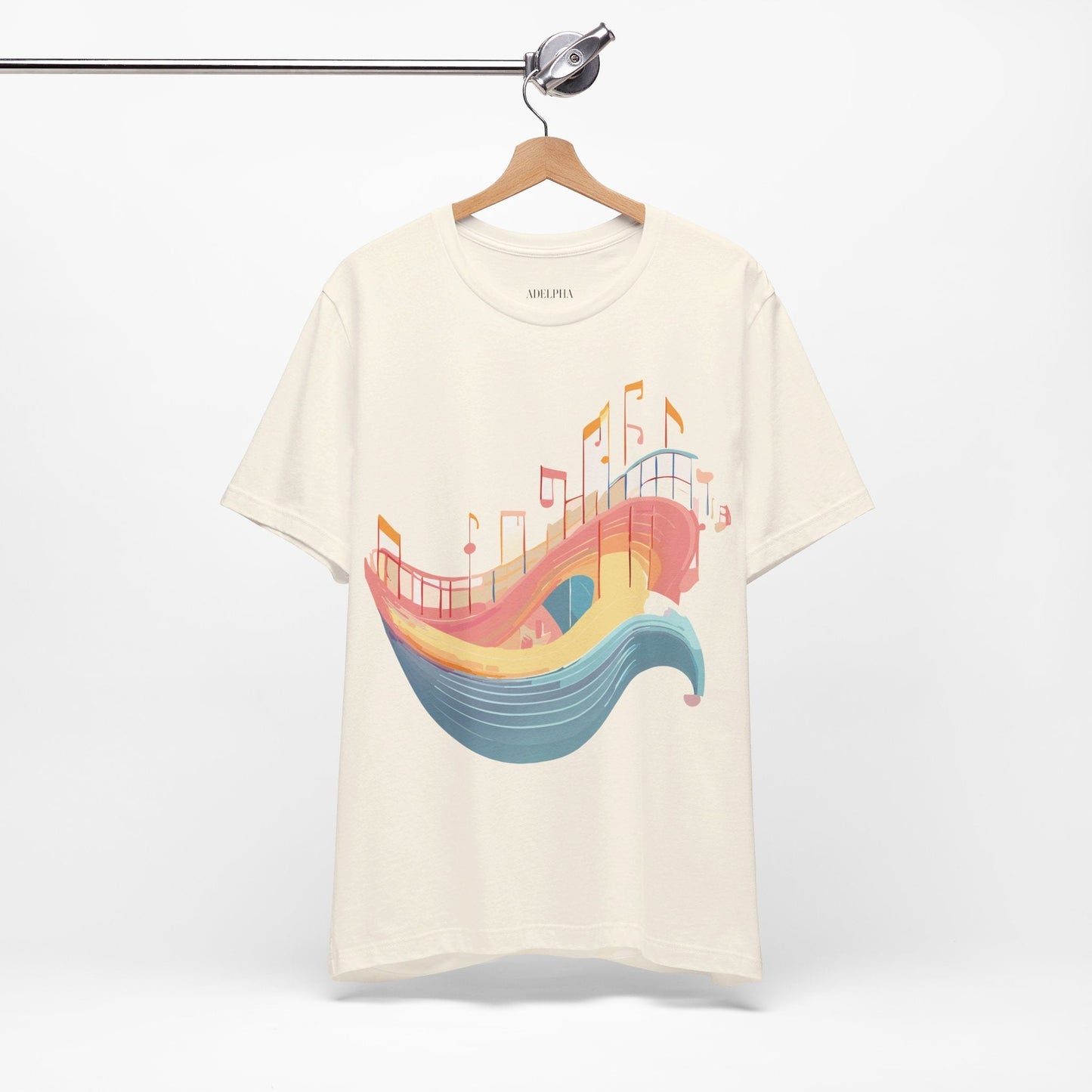 Adelpha Music T Shirt Unisex Graphic Tee Vintage Art Design Jersey Short Sleeve Premium