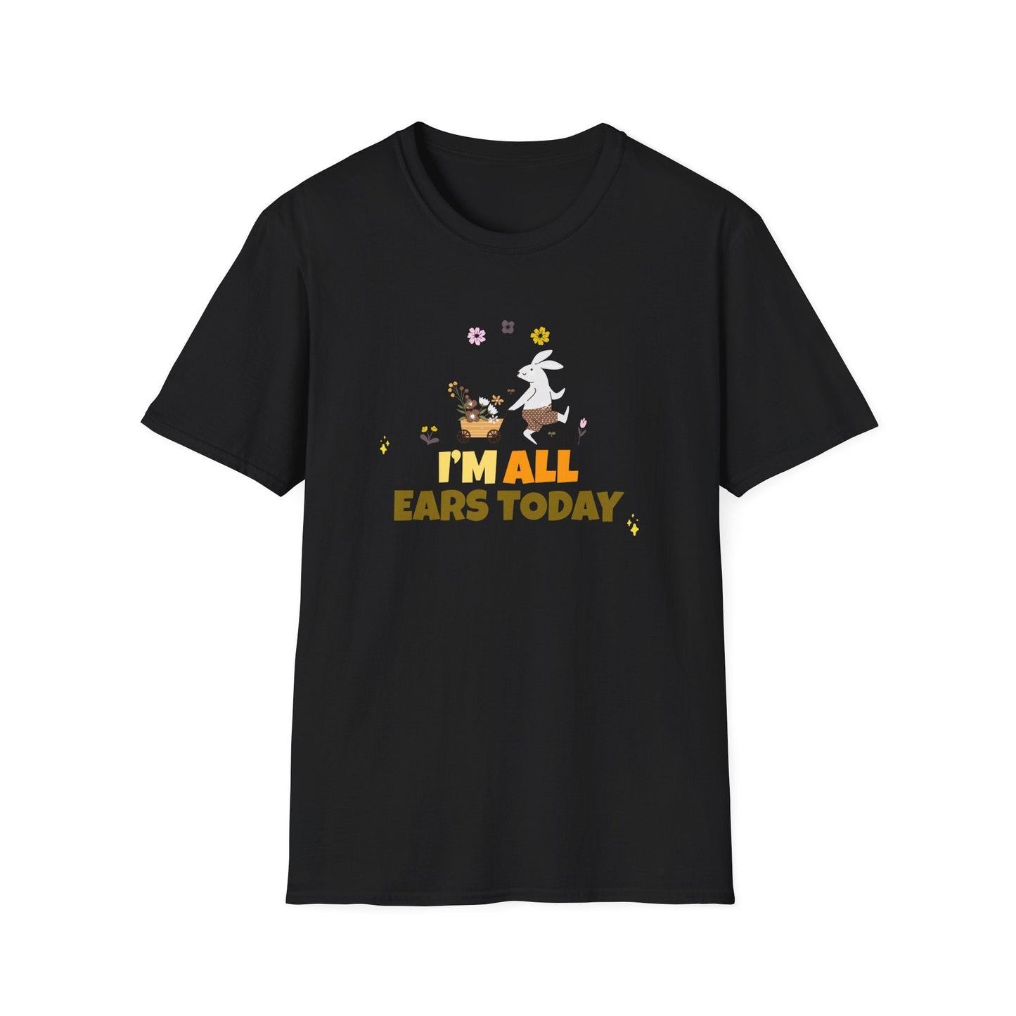 Easter Bunny T Shirt Unisex Gildan Softstyle Tee 100 Percent Ring Spun Cotton Easter Design