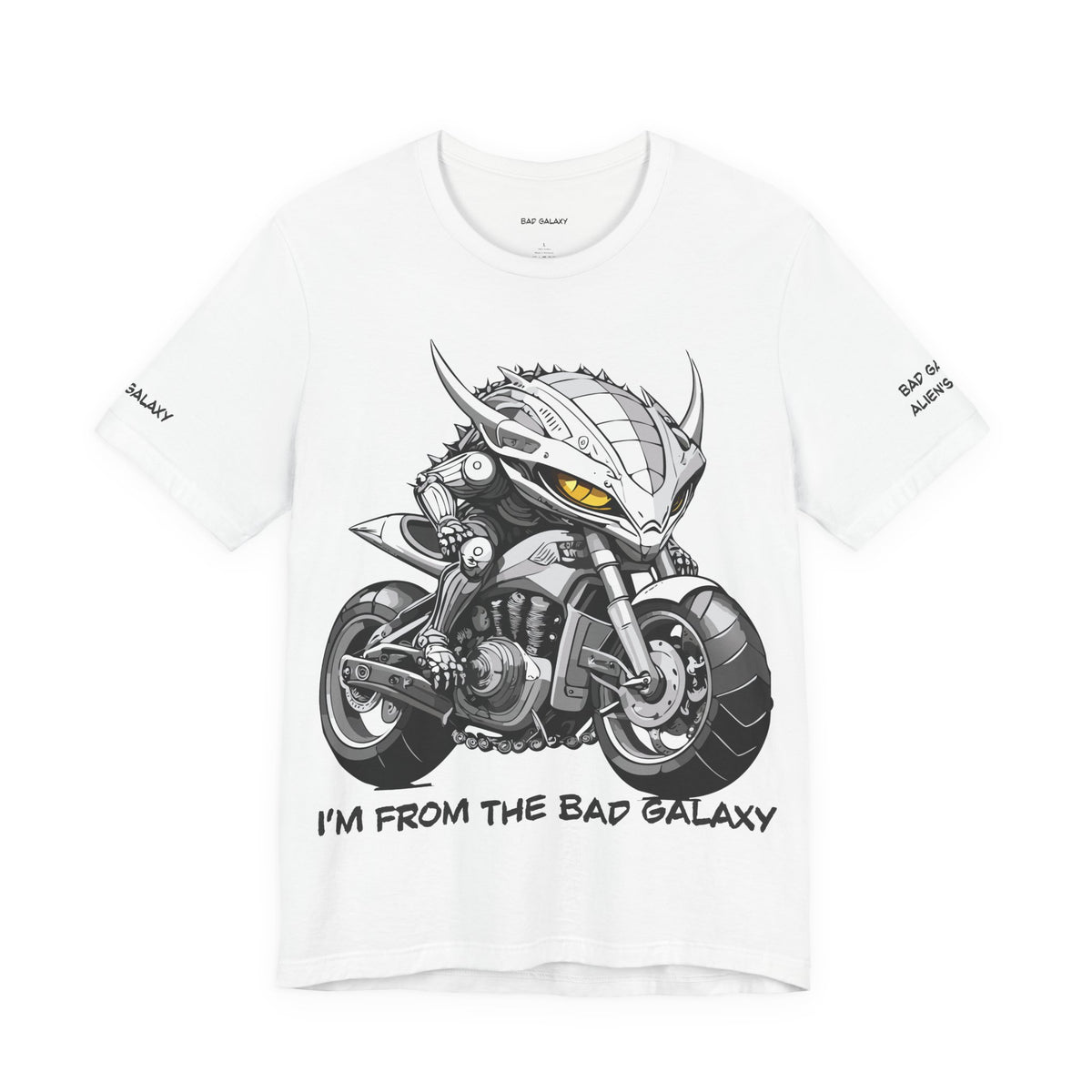 Alien Graphic Unisex Cotton Bella+Canvas Tee with Art Design b69