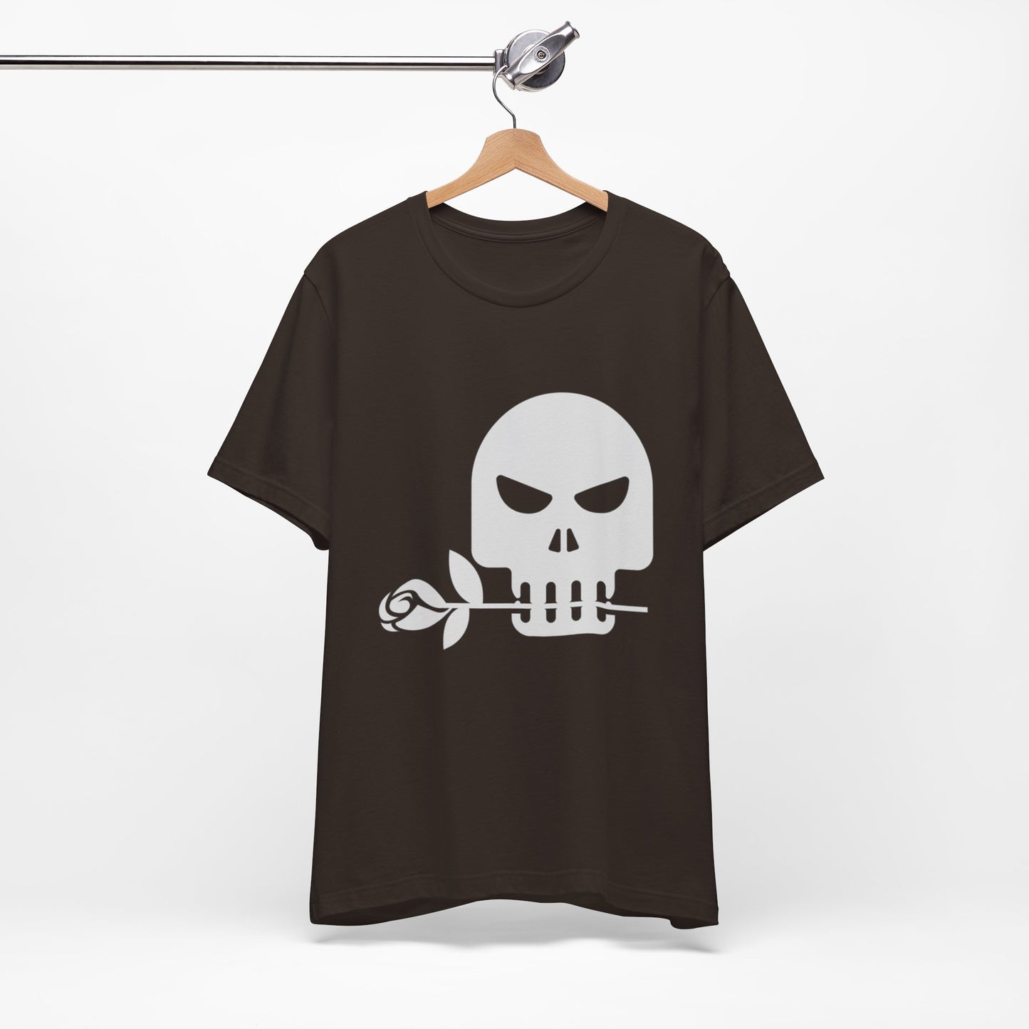 Unisex Cotton Tee Shirt with Skull