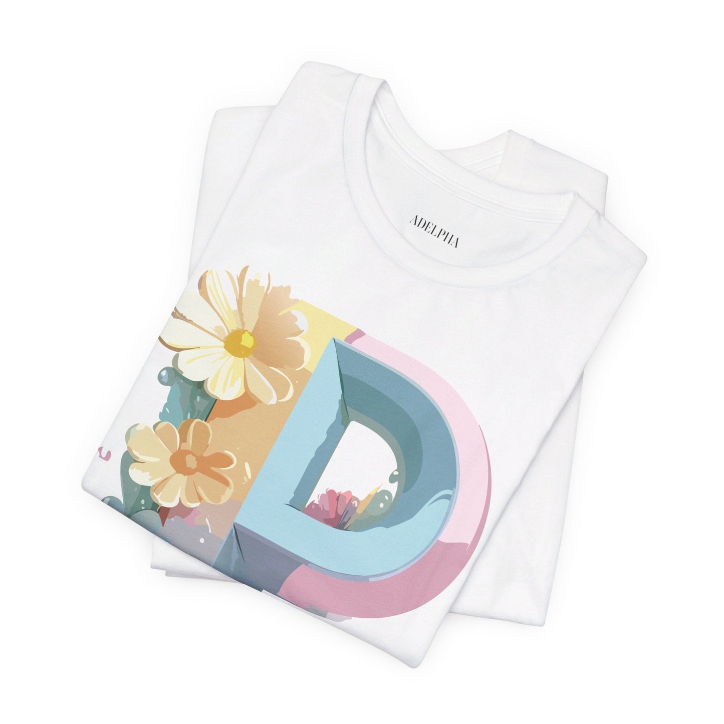 Adelpha Letter P Graphic T Shirt Unisex Vintage Inspired Art Tee for Everyday Style