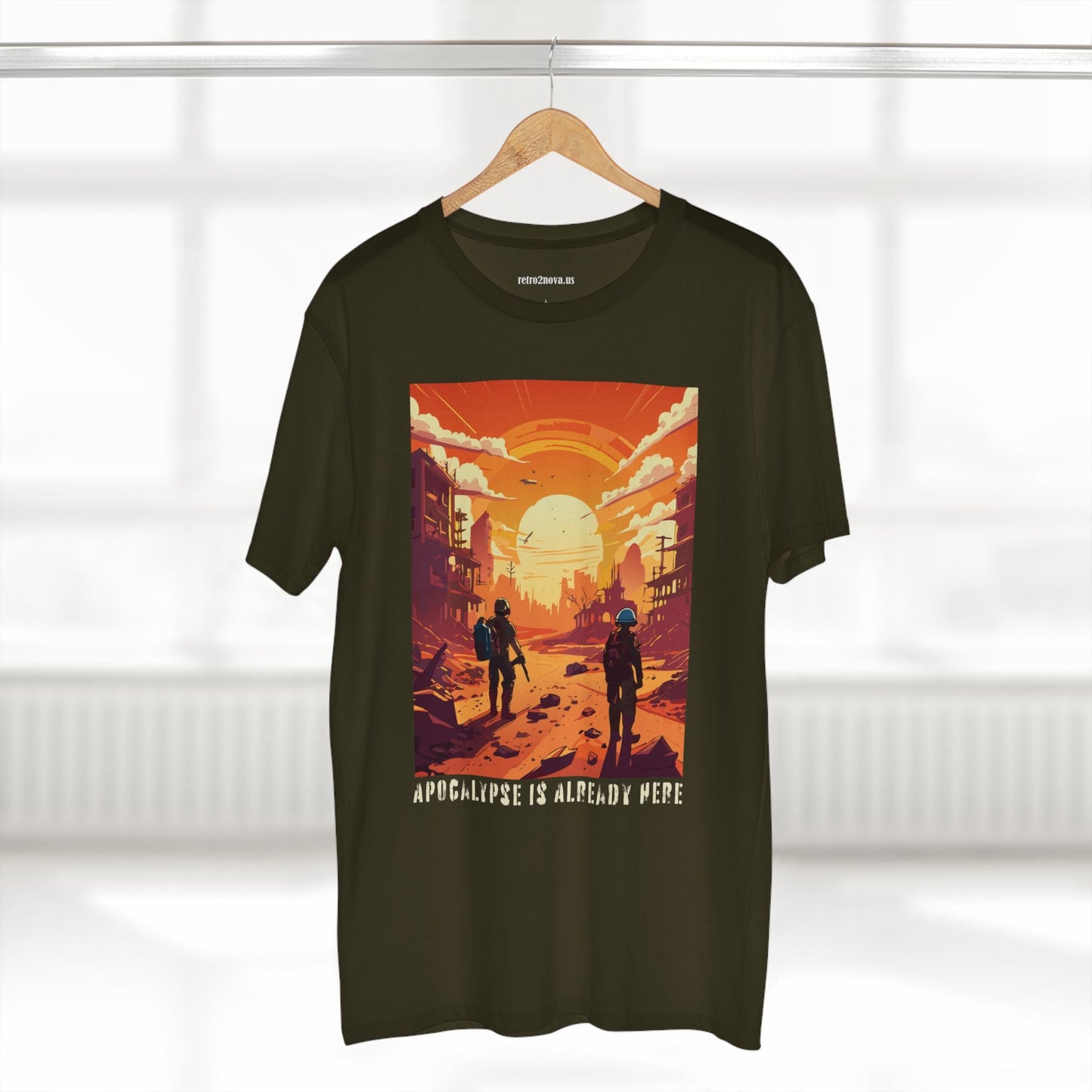 Cataclysm Doomsday Shirt Unisex Premium Cotton Tee With Original Art Design By Retro2Nova