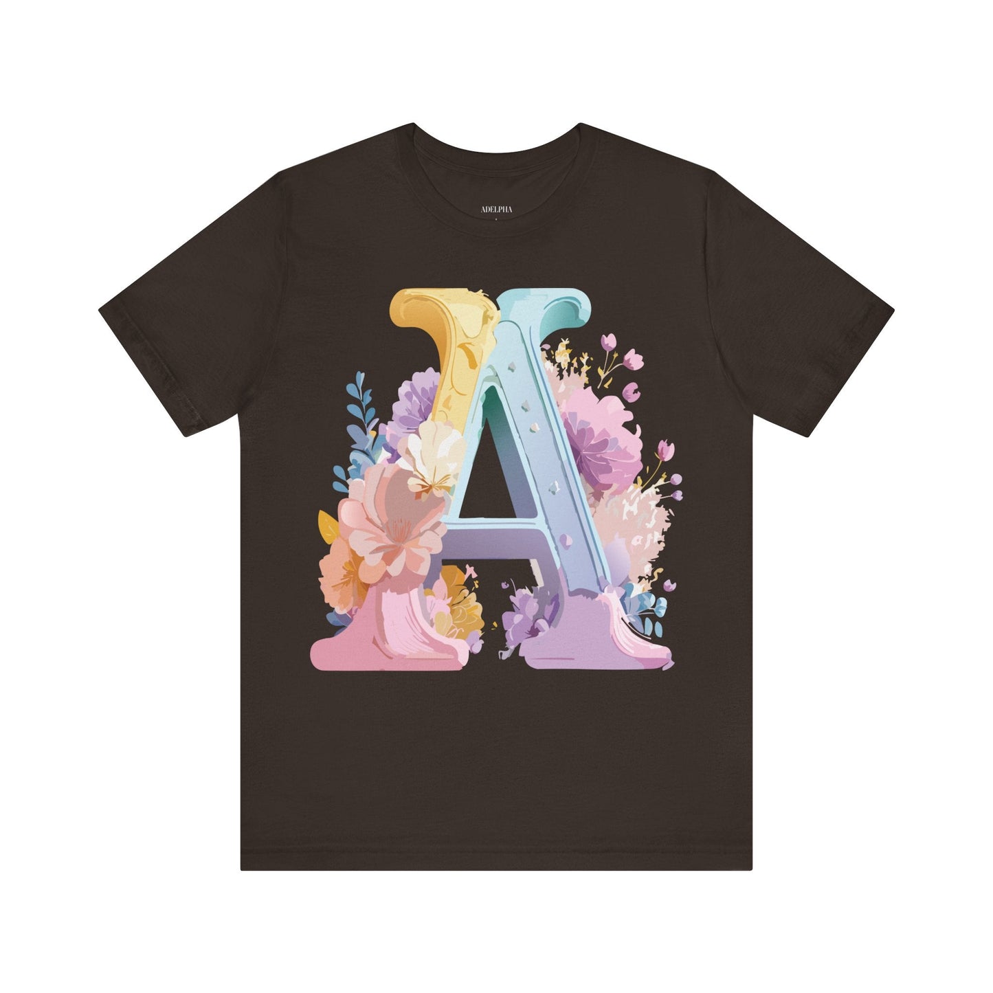 Letter A Shirt Unisex Graphic Tee With Vintage Inspired Adelpha Artwork For Everyday Wear