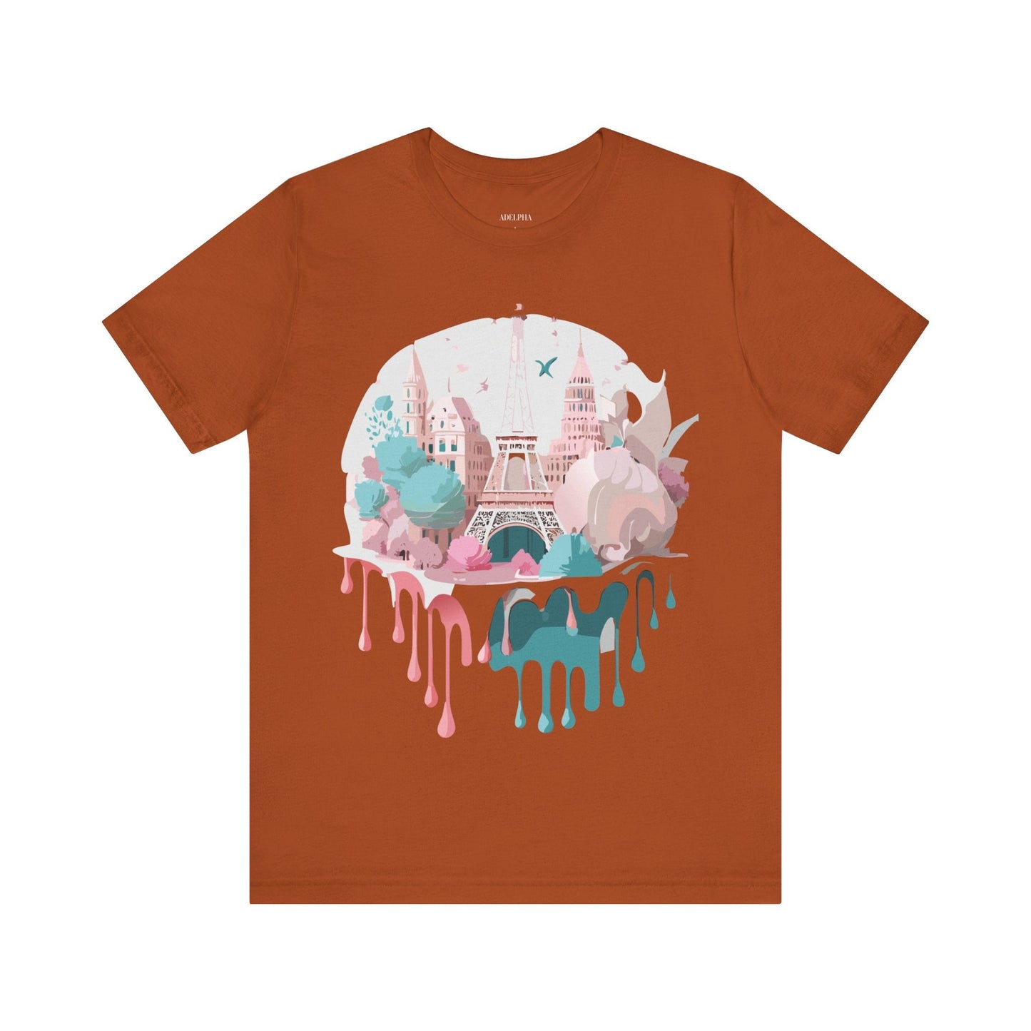 Paris Tourist Shirt Graphic Tee Unisex Jersey Short Sleeve Adelpha Vintage Art Design