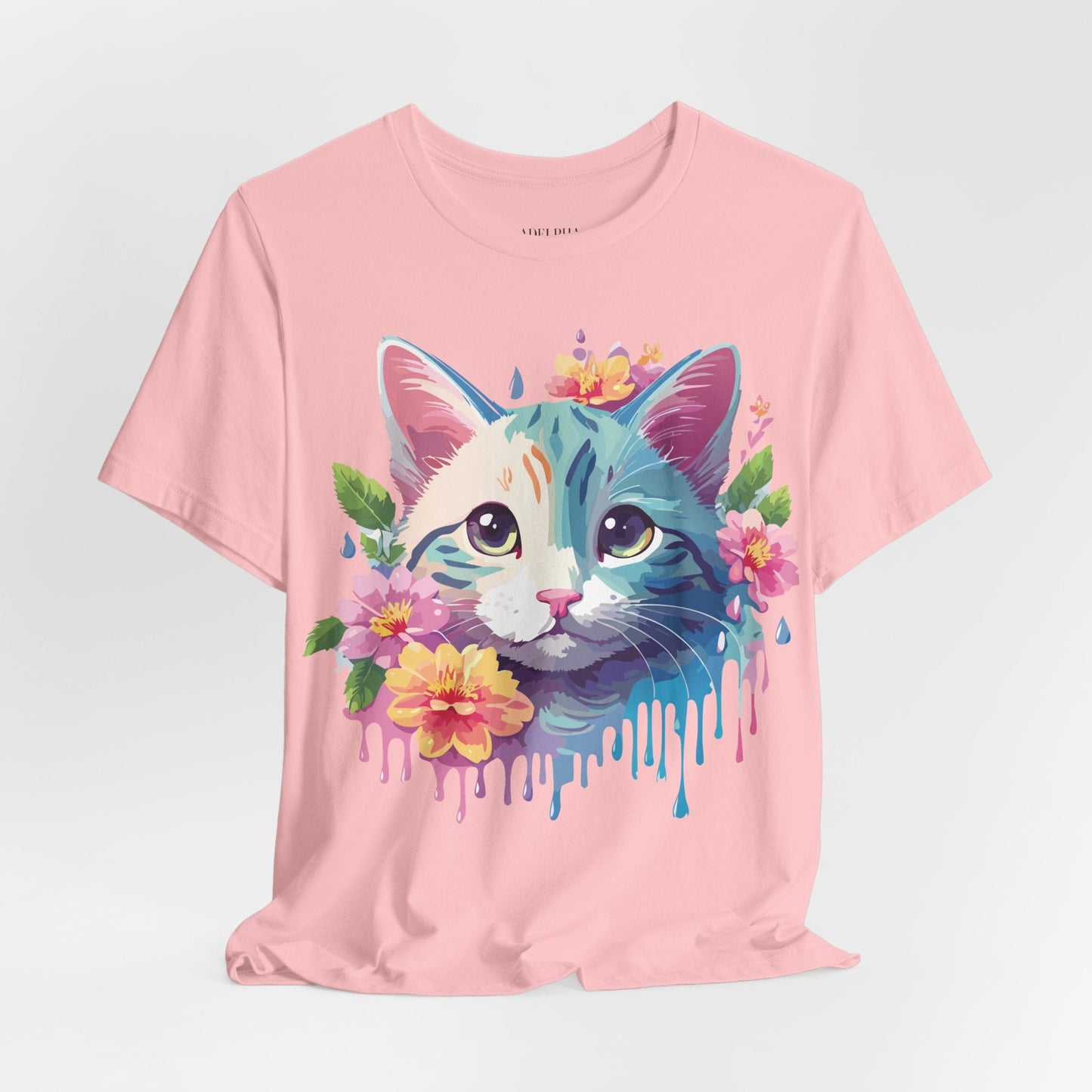 Cat Graphic Tee Unisex Shirt Adelpha Vintage Inspired Short Sleeve