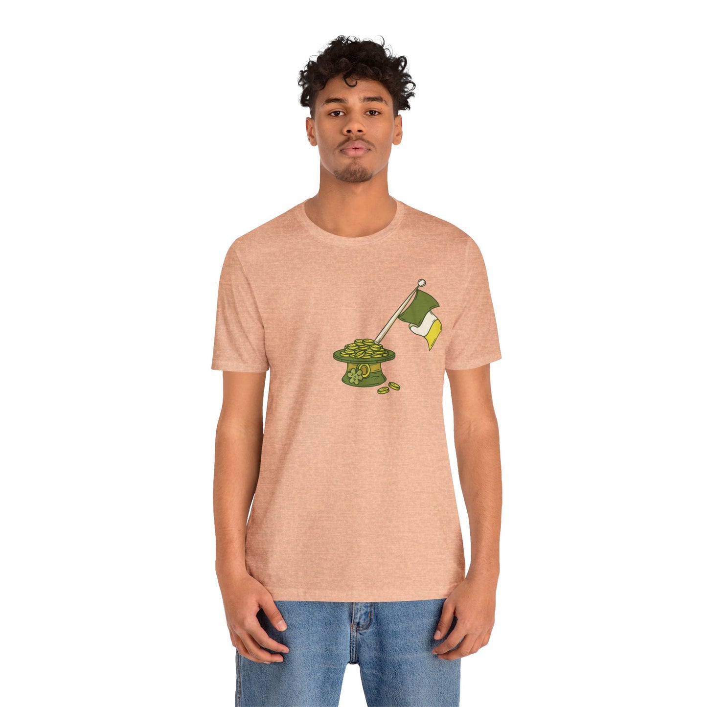 Unisex Cotton Tee Shirt with Lucky Prints