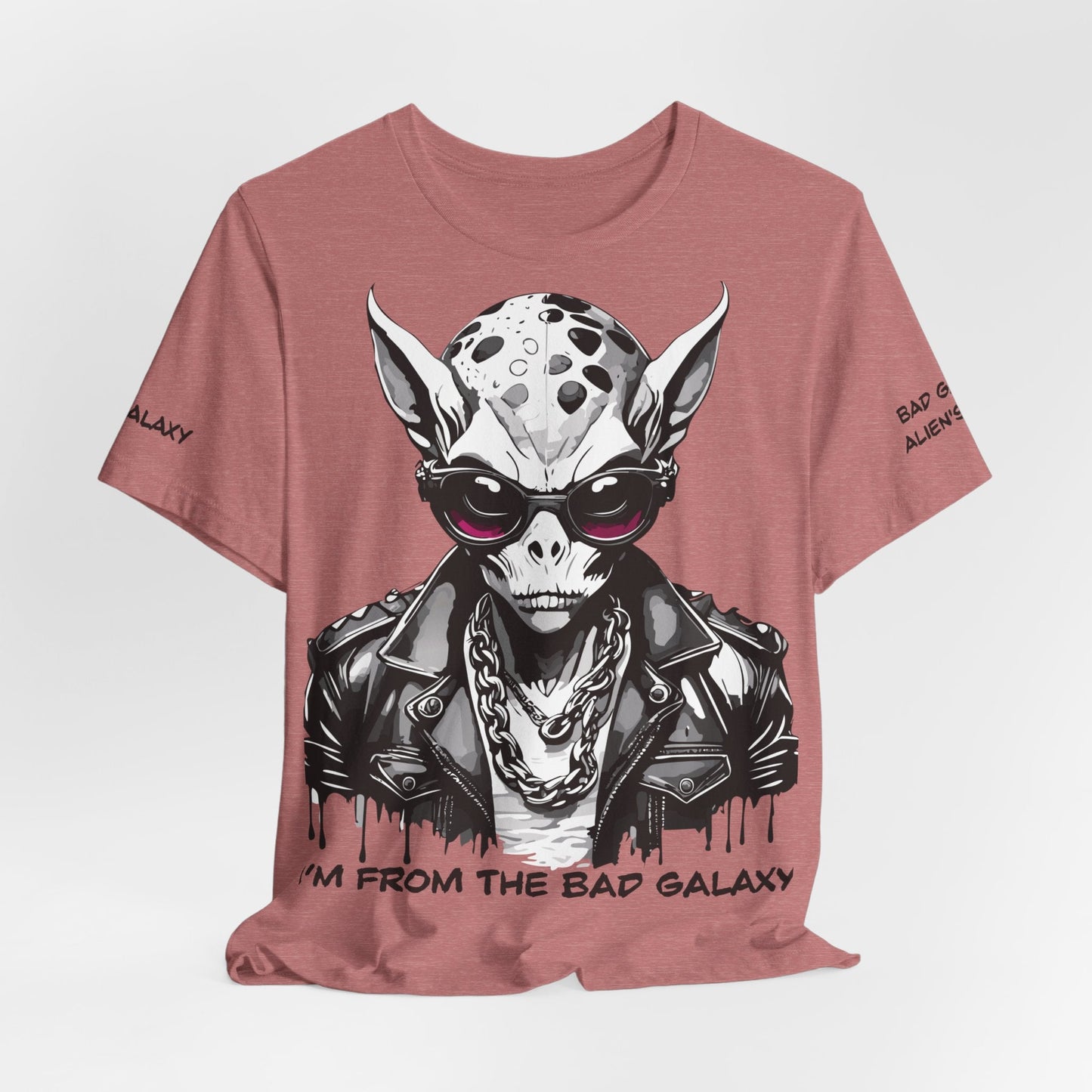 Alien Tee Shirt From Bad Galaxy 100 Cotton Made To Order With Eco Friendly Inks USA