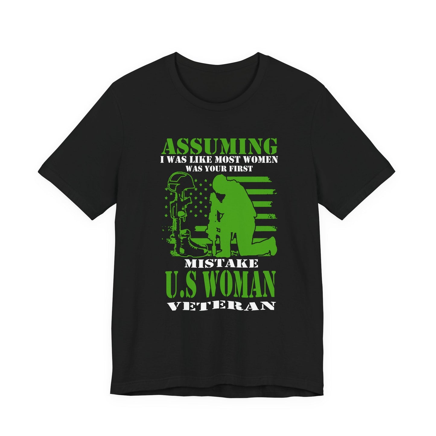 Army Veteran Patriotic Graphic Design Unisex Cotton T-Shirt v45