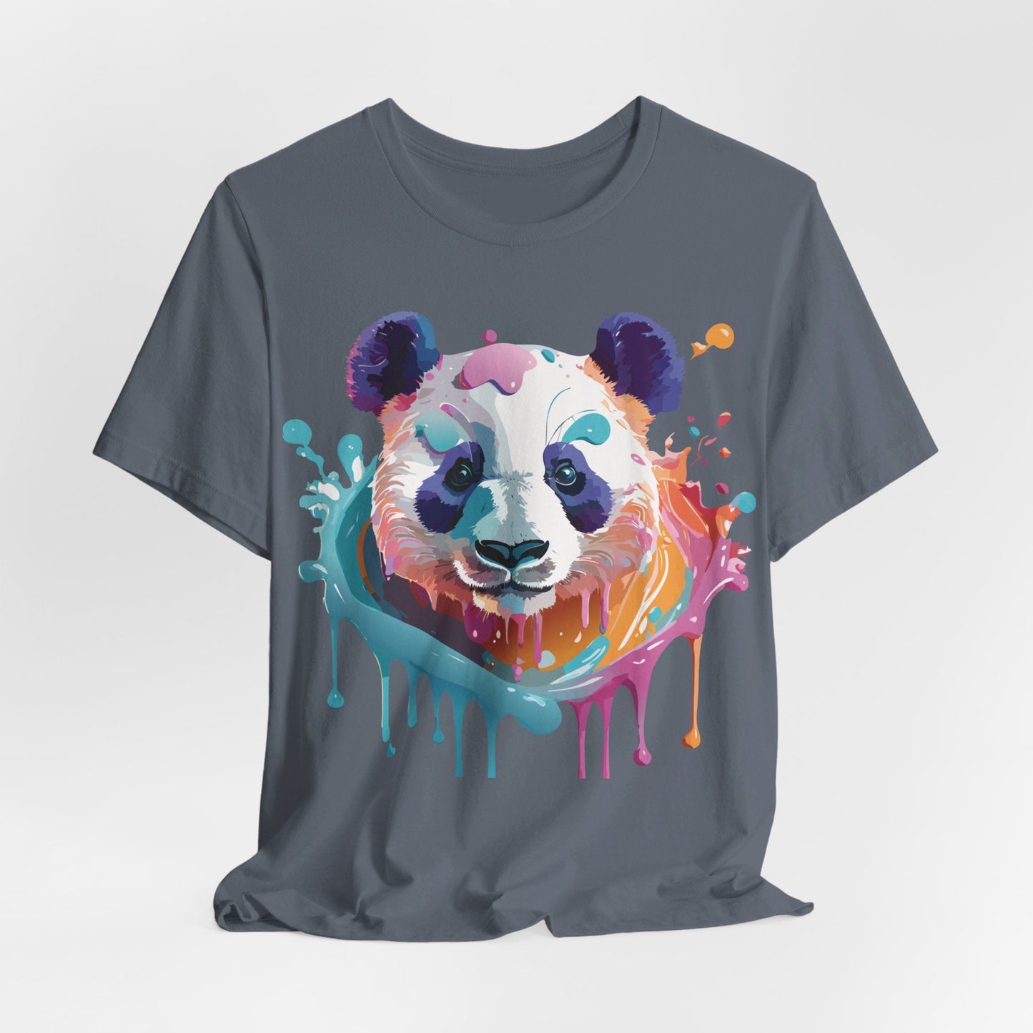 Panda Graphic Unisex 100 Cotton Vintage Art with Animal T-Shirt 12
