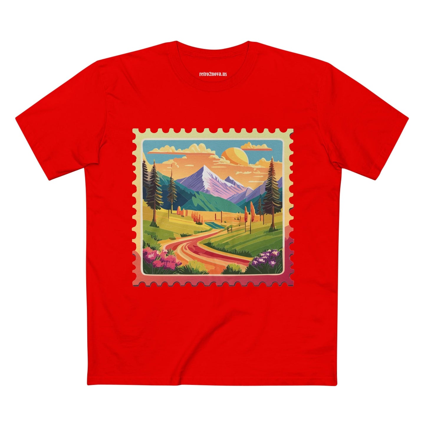 Stamp Shirt Postage Stamp Tee Unisex Premium Cotton With Original Art Design Retro2Nova