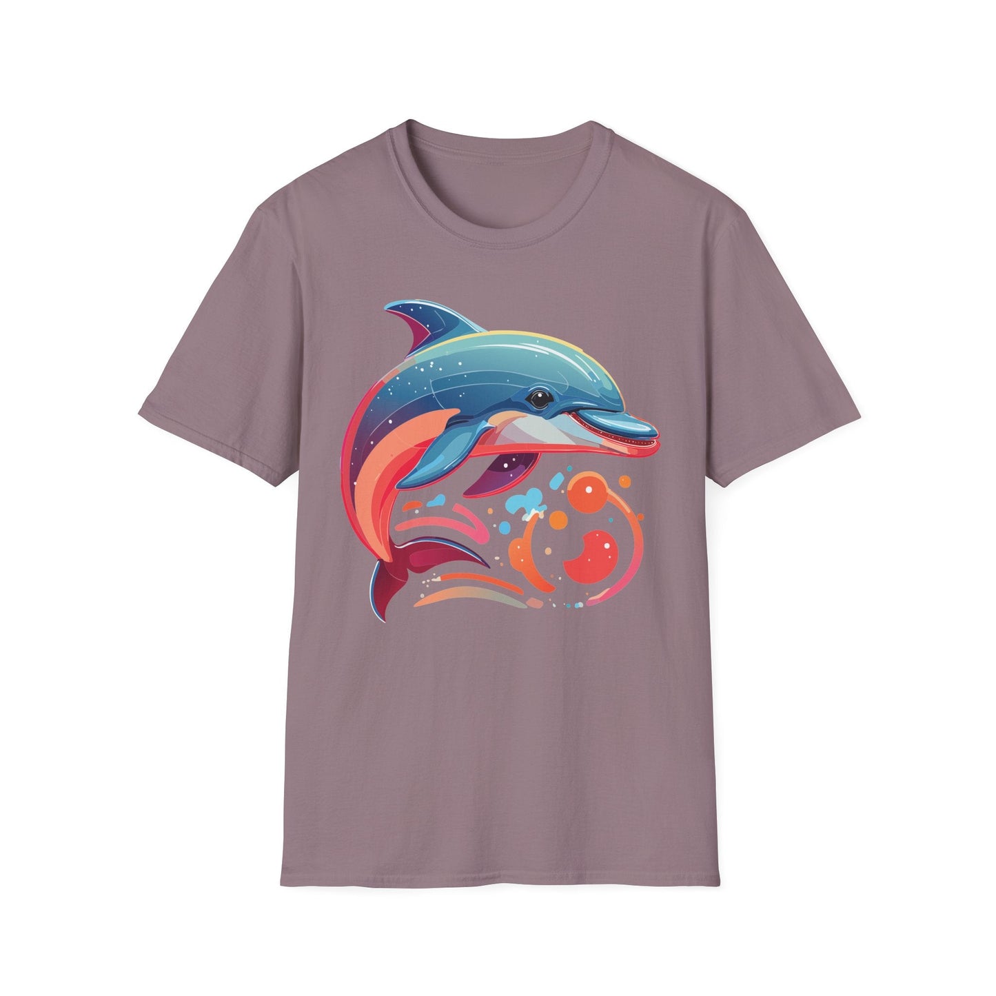 Gildan Softstyle Dolphin Shirt Unisex Short Sleeve Tee 100 Percent Ring Spun Cotton Comfortable Wear