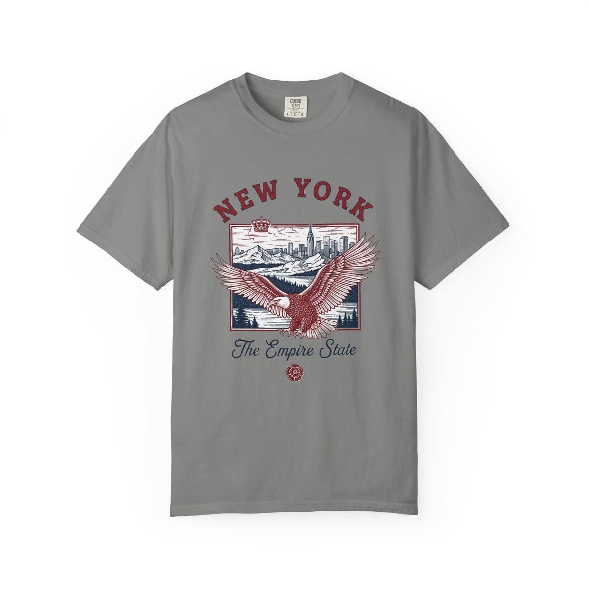 New York Empire State Vintage Travel Tourist Graphic Gift Tee Unisex 100 Cotton Comfort Colors T-Shirt