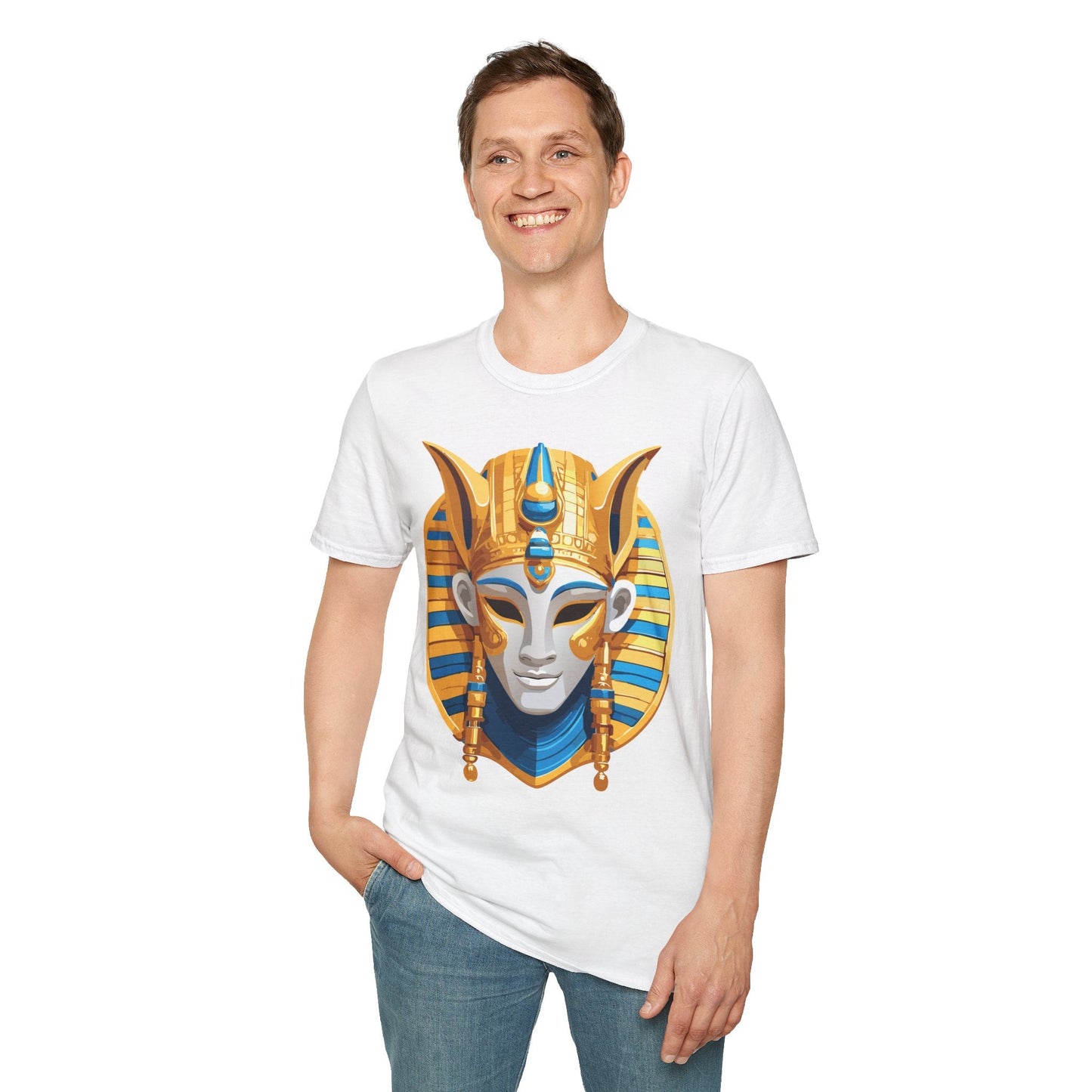 Mask Tee Shirt Unisex Masquerade Design Artwork Gildan Softstyle 64000 Cotton Tee