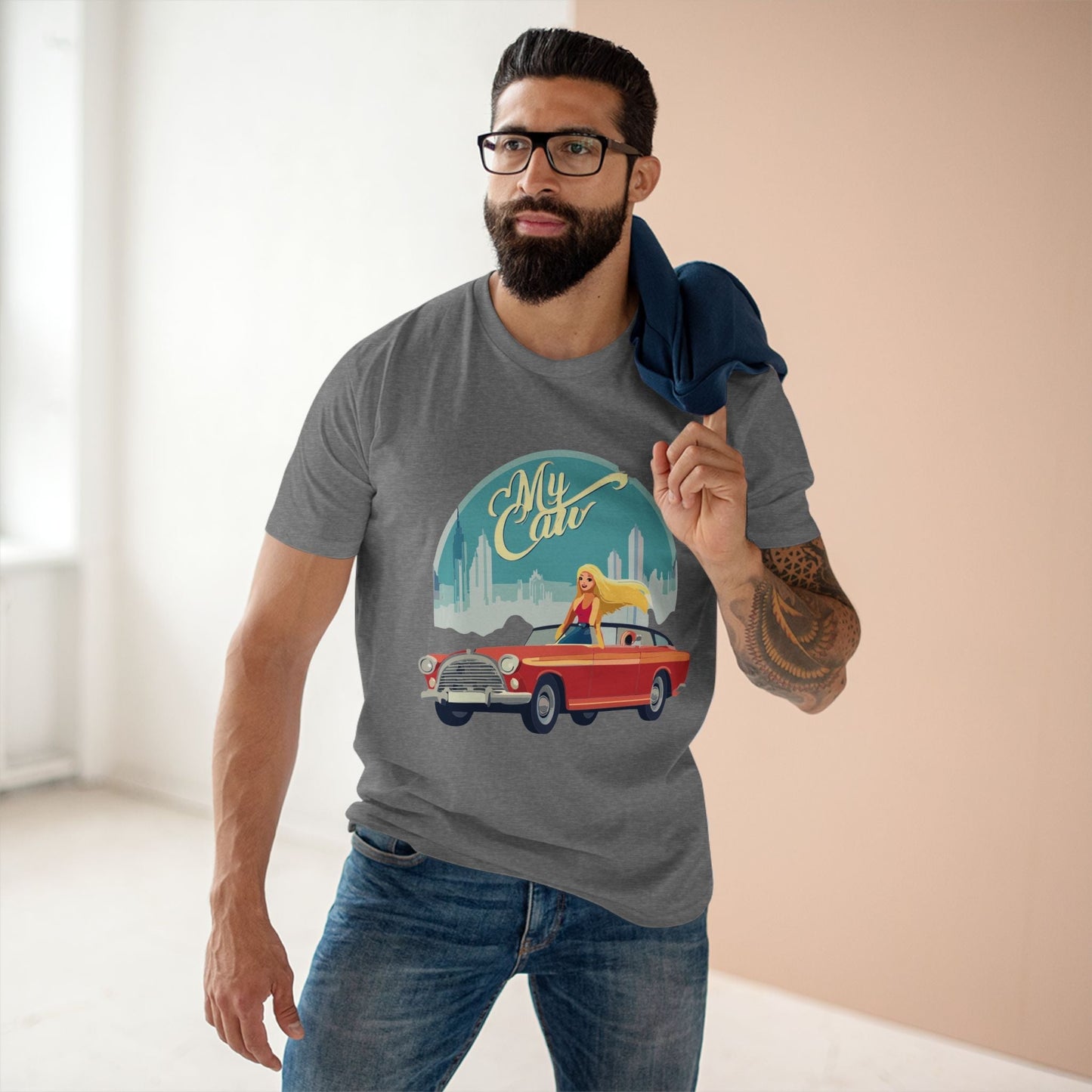 Retro Car Shirts Vintage Car RC13 Unisex Premium Cotton Tee With Original Art Design Retro2Nova