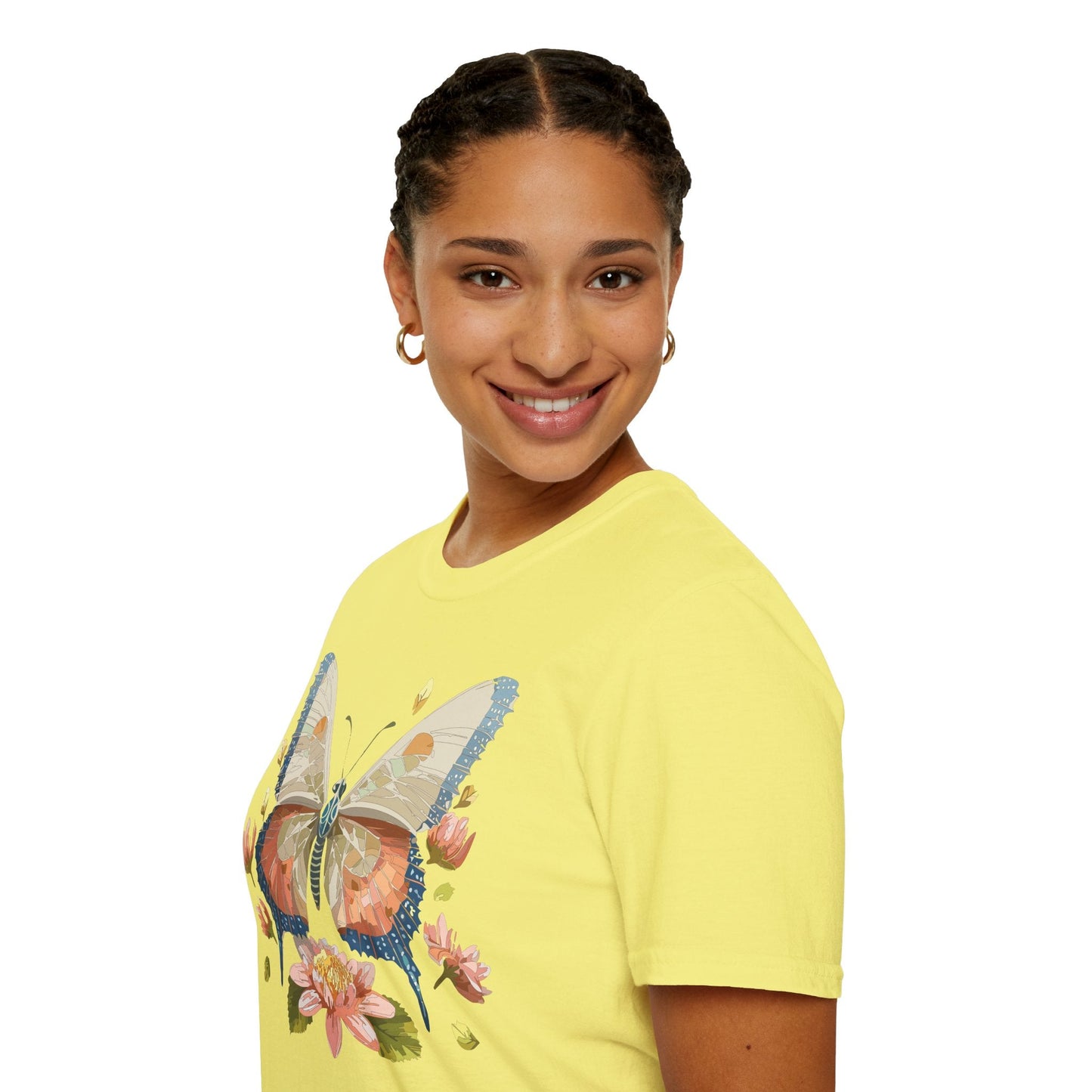 Butterfly Shirt Unisex Softstyle T Shirt Gildan 64000 100 Cotton Monarch Butterfly Gift