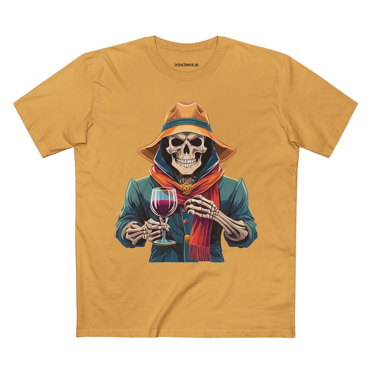 Skull Shirt Unisex Skeleton Tee Premium Cotton Art Design By Retro2Nova Original Artwork