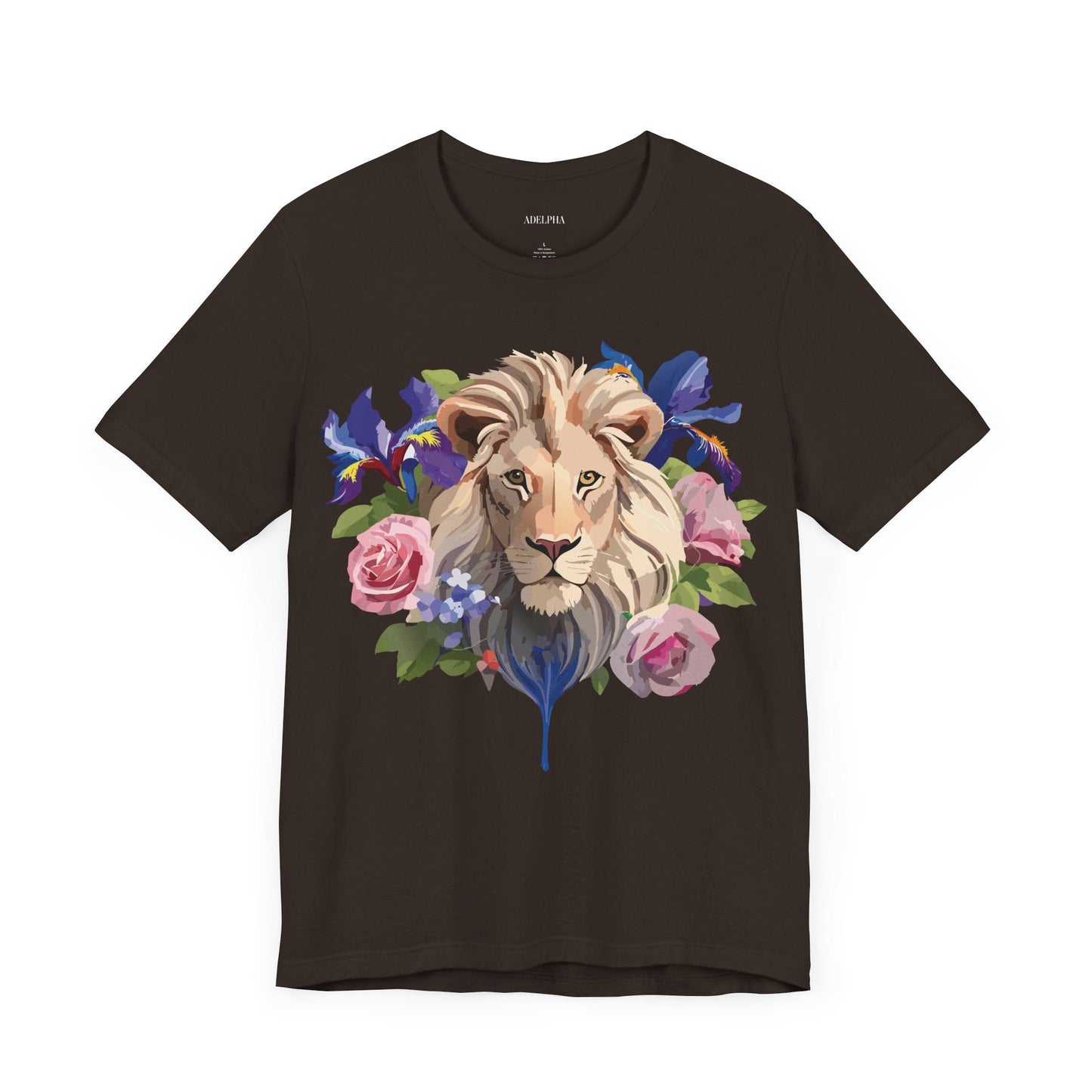Adelpha Lion Graphic T Shirt Unisex Short Sleeve Art Design Tee Vintage Inspired