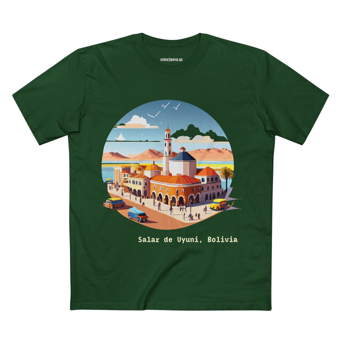 Salar de Uyuni Bolivia landscape T-Shirt | Salt Flats travel tee