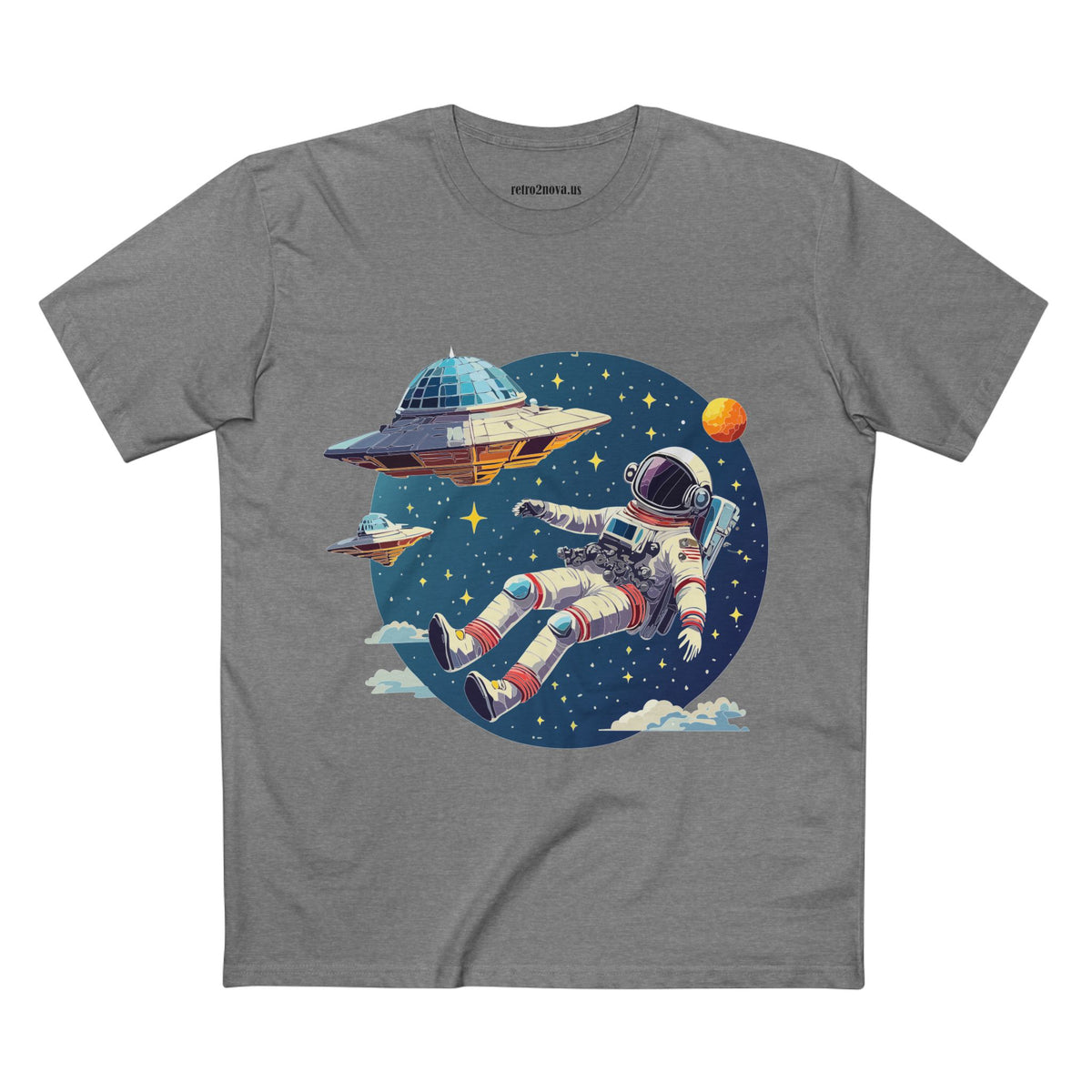 Cosmos Astronaut Graphic Tee Staple Unisex 100 Cotton Tee Shirt - CS-26