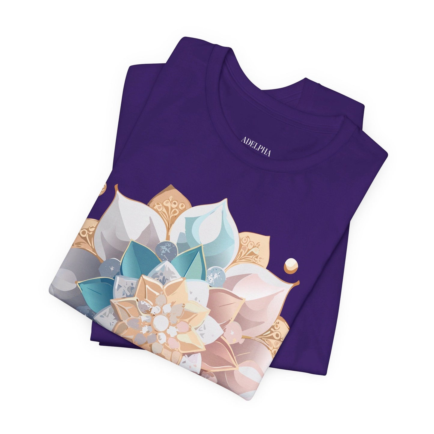 Mandala Graphic Unisex 100 Cotton Vintage Floral Artwork Tee 3