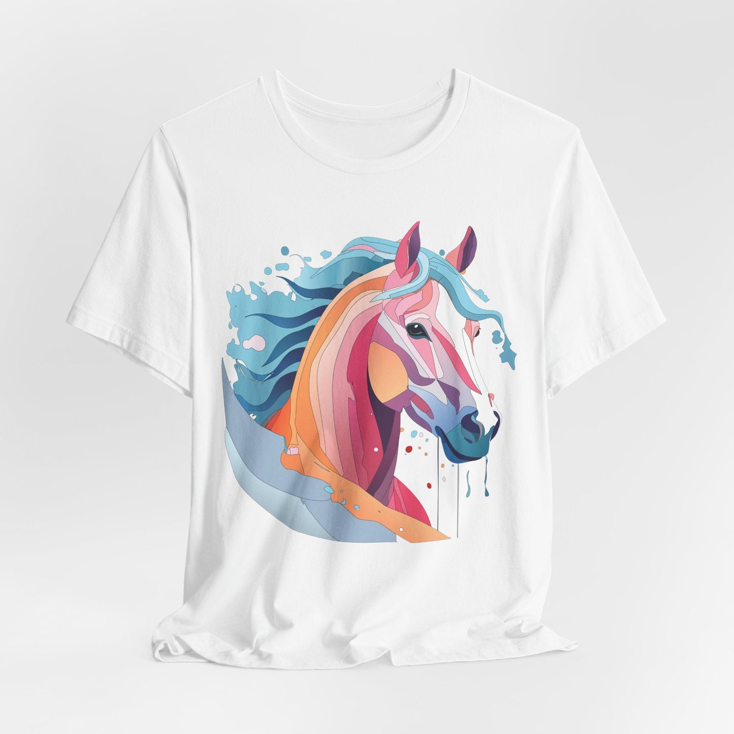 Unisex Animal Tee Shirt With Art Design Wild Animals Short Sleeve Premium Comfort Fit