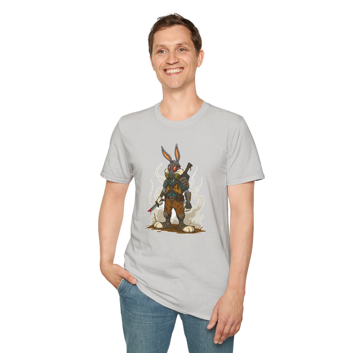 Bugs Bunny T Shirt Unisex Softstyle Cotton Tee With Cartoon Animation Design Artwork