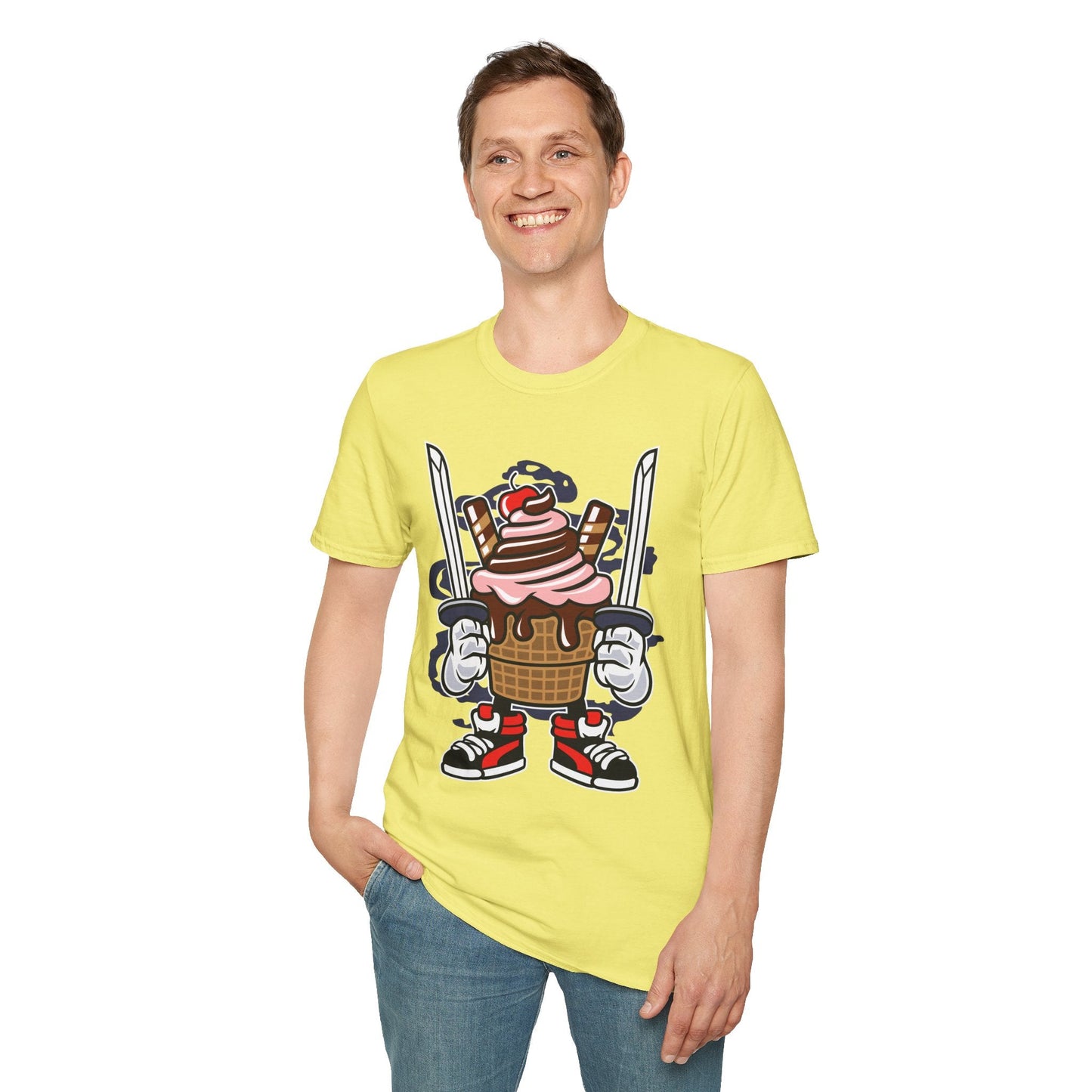 Cartoon T Shirt Unisex Animation Tee Funny Tee Gildan Softstyle 64000 Ring Spun Cotton 99