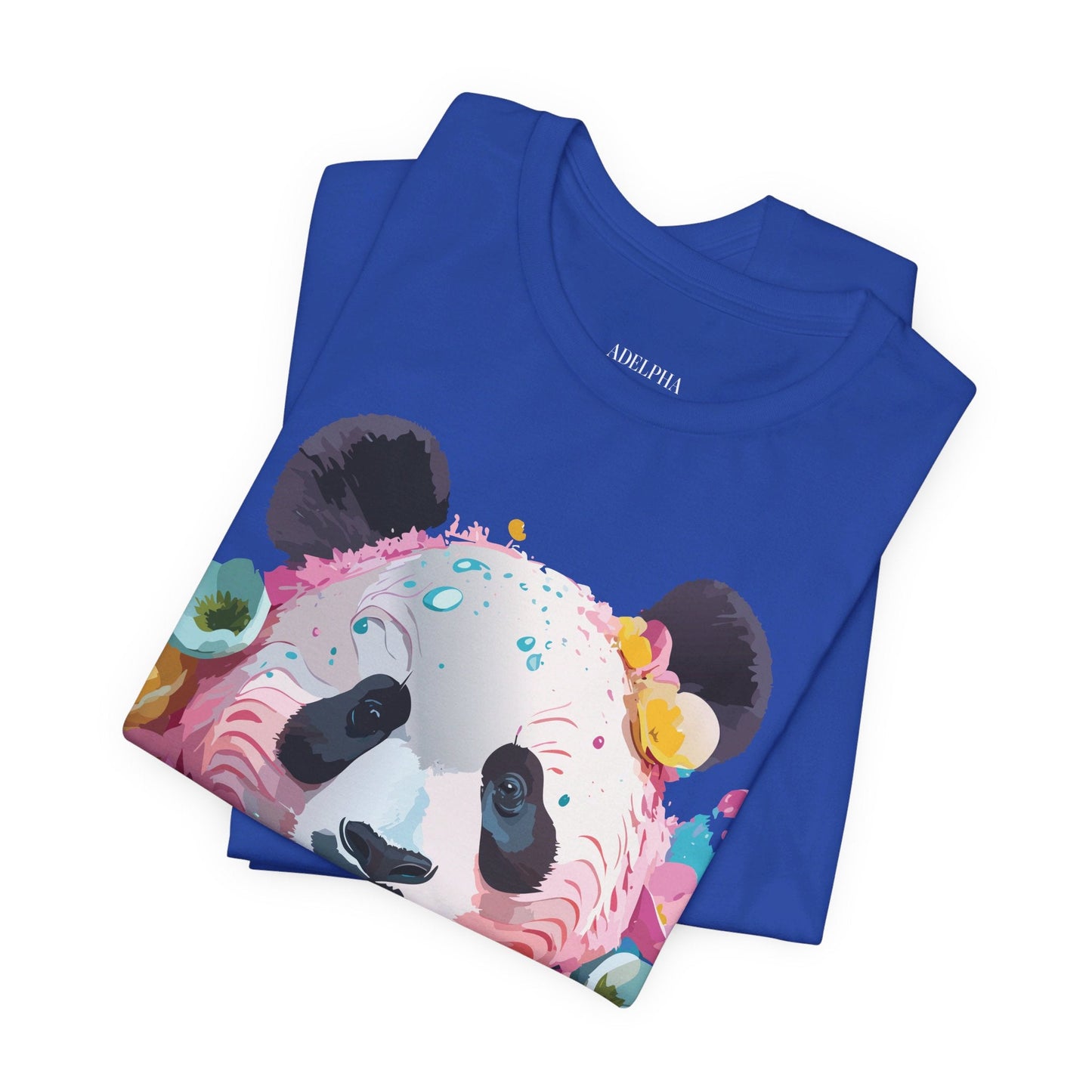 Panda Graphic Unisex 100 Cotton Vintage Art with Animal T-Shirt 5