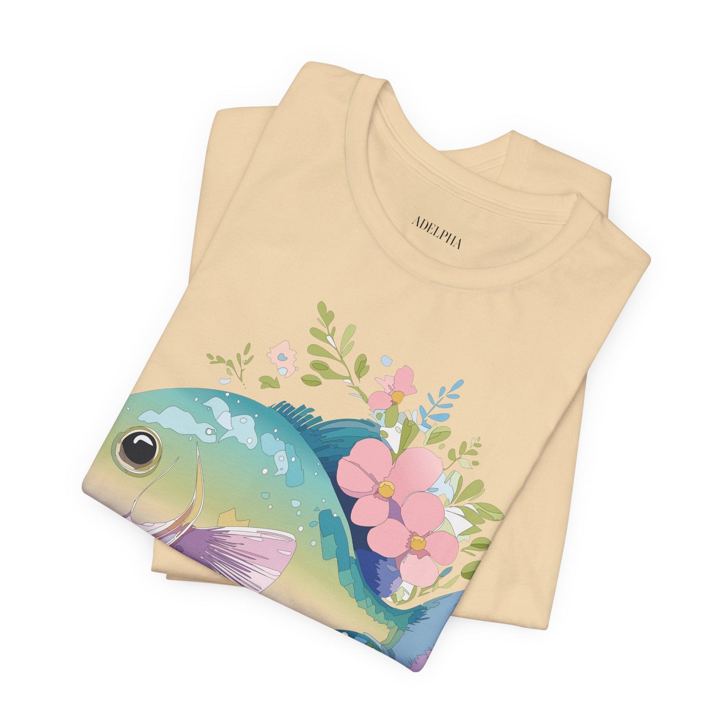Fish Graphic Unisex 100 Cotton Vintage Artwork Tee 1