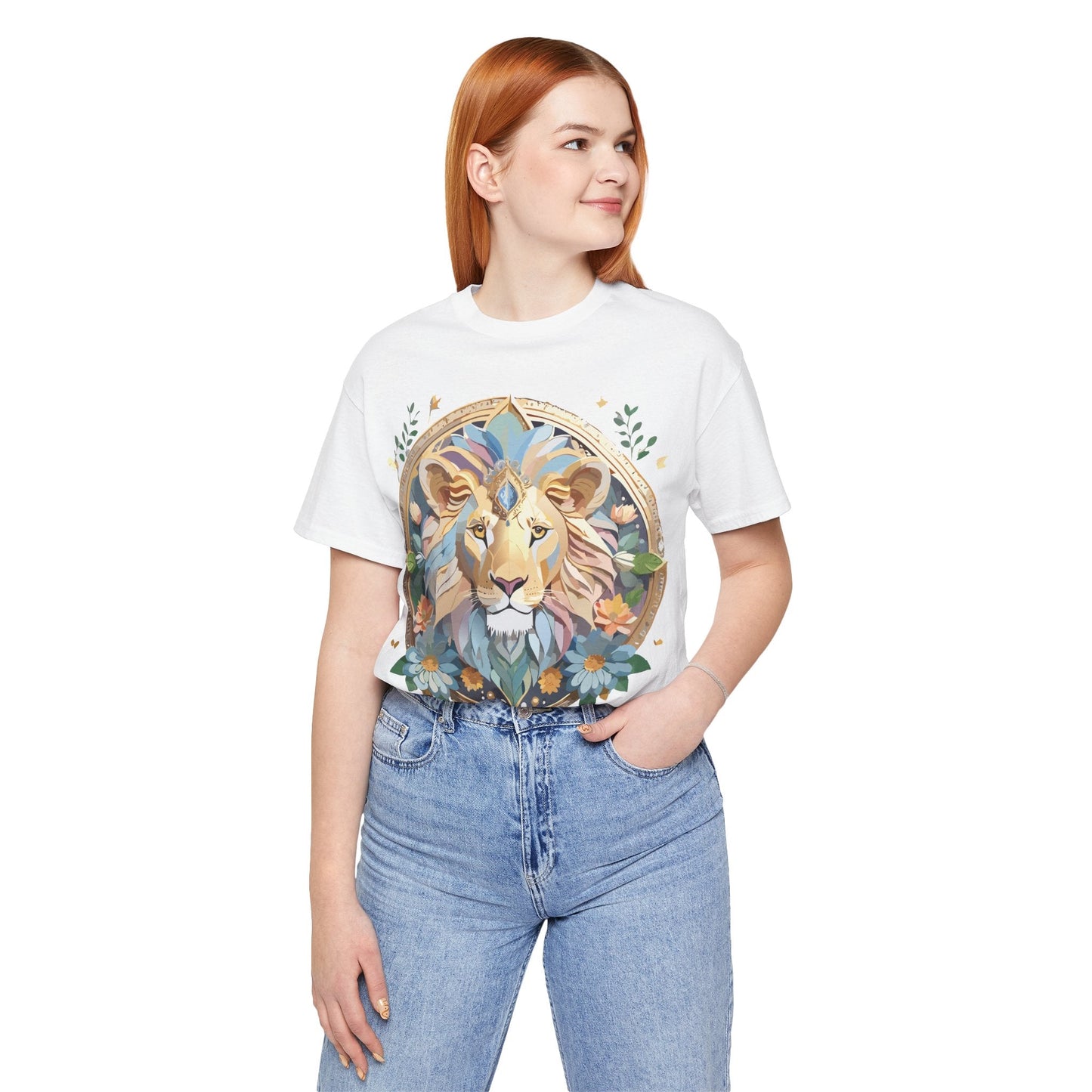 Medallion Graphic Unisex 100 Cotton Vintage Animal Medal Artwork Tee 3