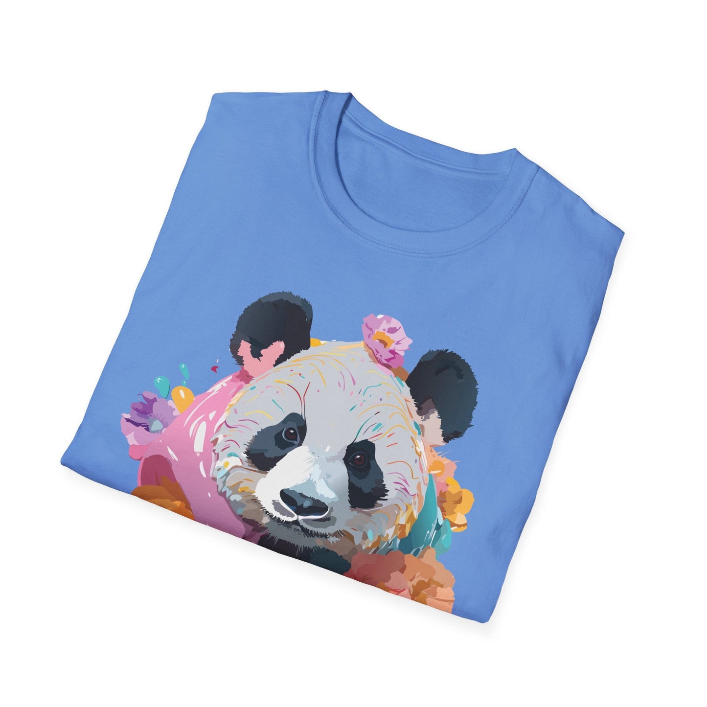 Gildan Softstyle Panda Shirt Unisex T Shirt With Panda Animal Design 100 Percent Cotton Tee