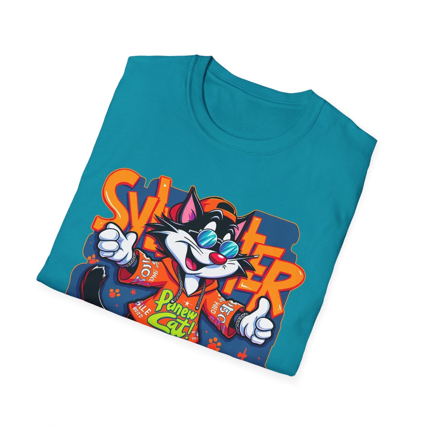Funny Cartoon Animals Tee Shirt Unisex Gildan Softstyle 64000 Graphic Cartoon Tee
