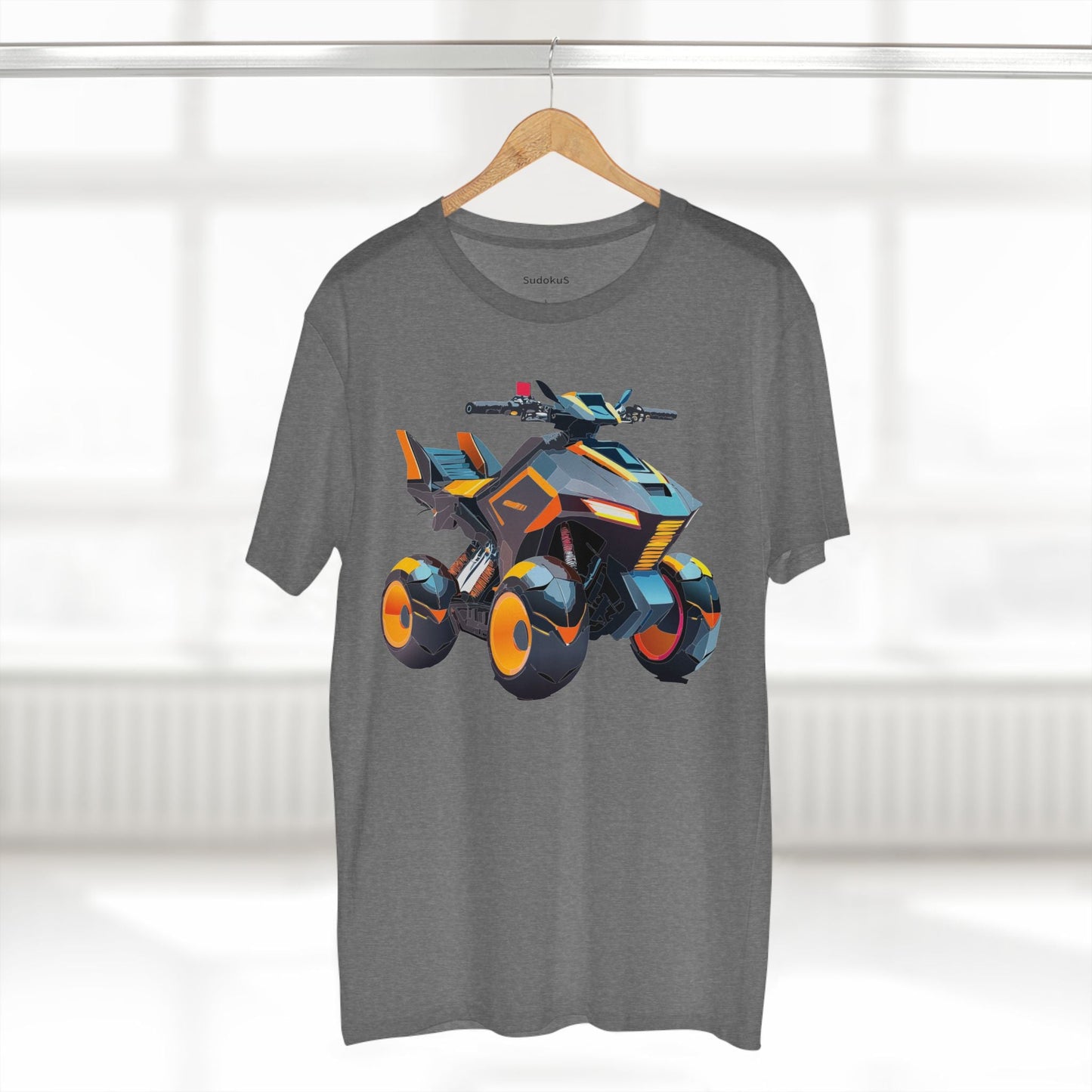 Moto Bike Graphic Unisex 100 Cotton Staple Tee 14