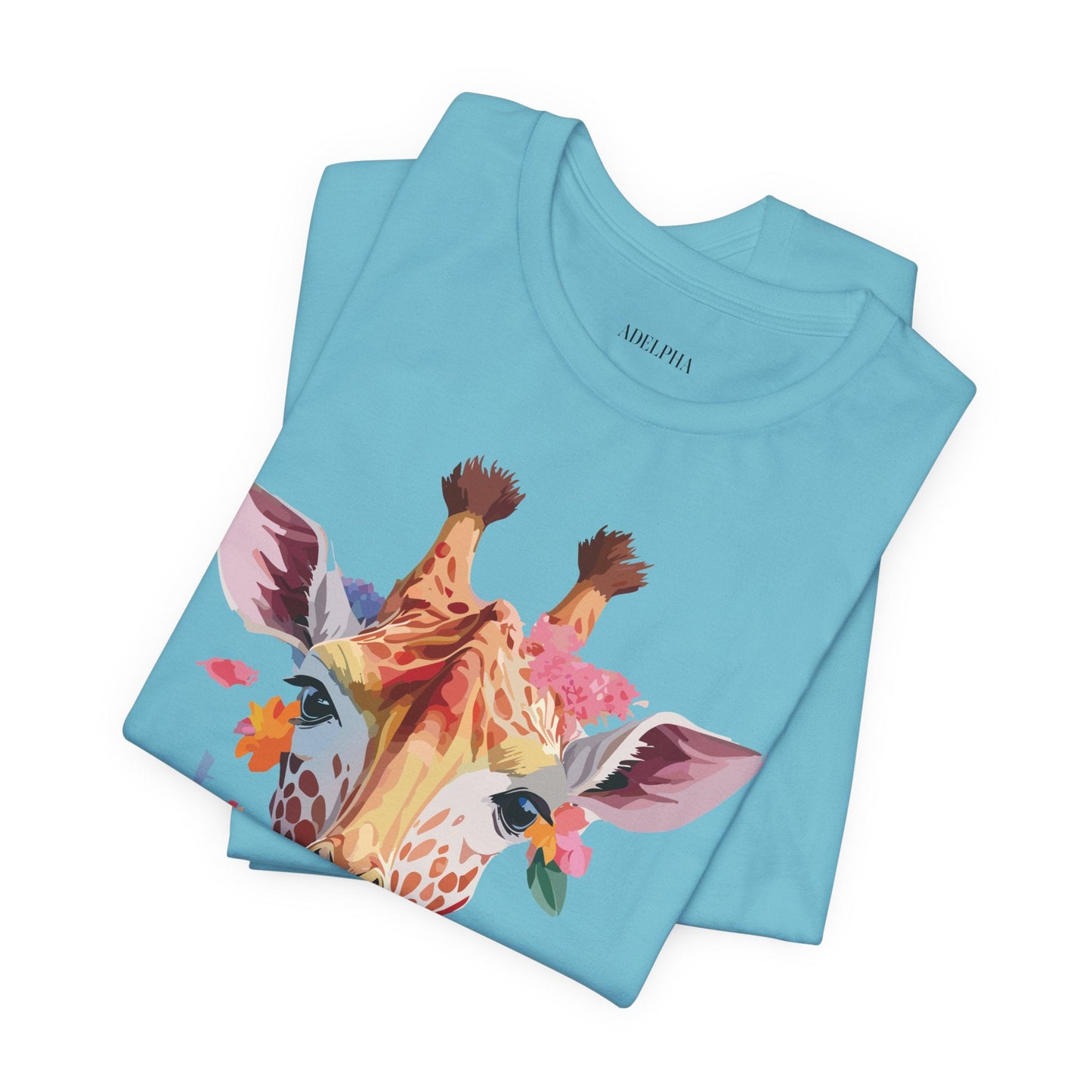 Giraffe Graphic Unisex 100 Cotton Vintage Animal Art T-Shirt 2