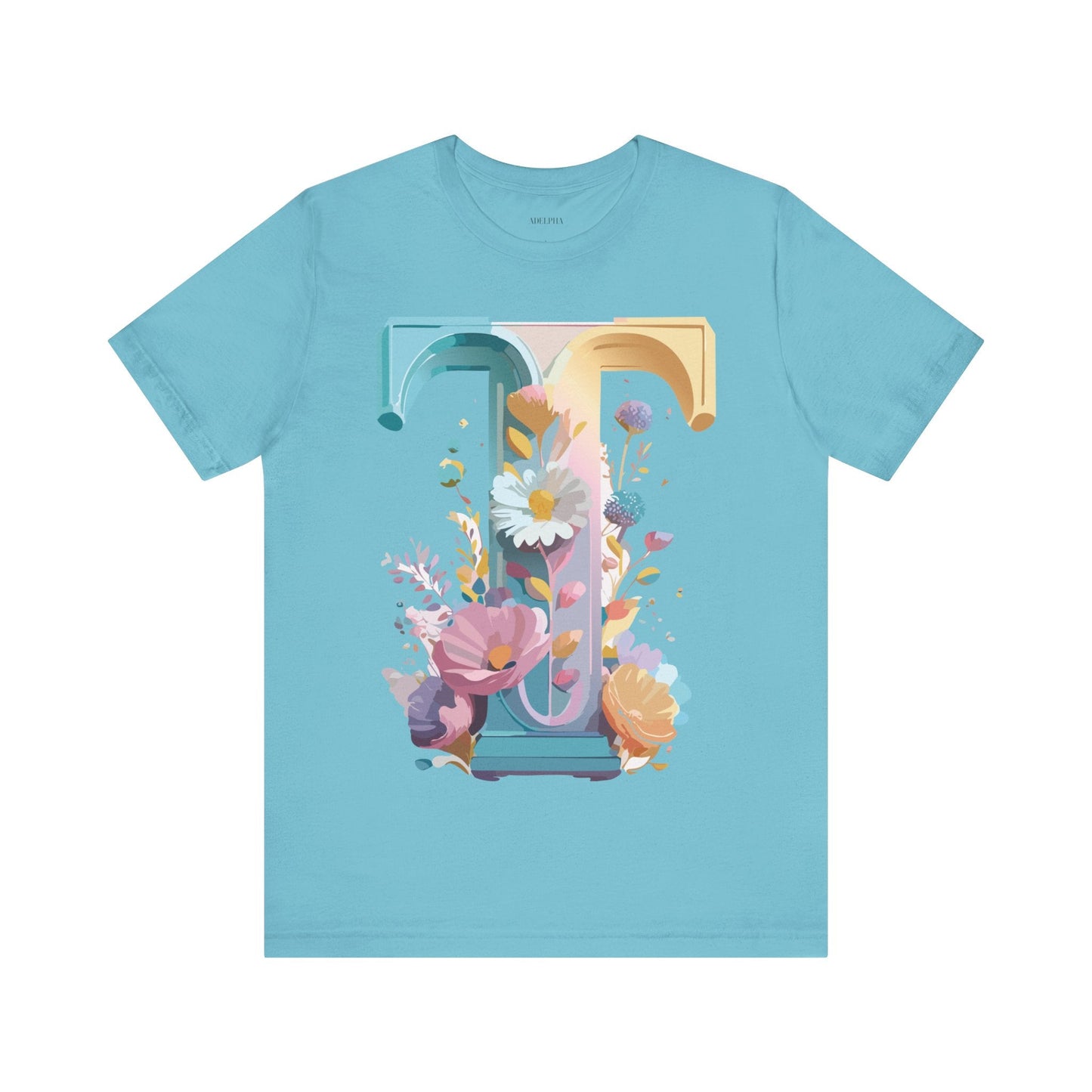 Unisex Letter T Shirt Graphic Tee With Vintage Adelpha Artwork Premium Comfort And Everyday Style