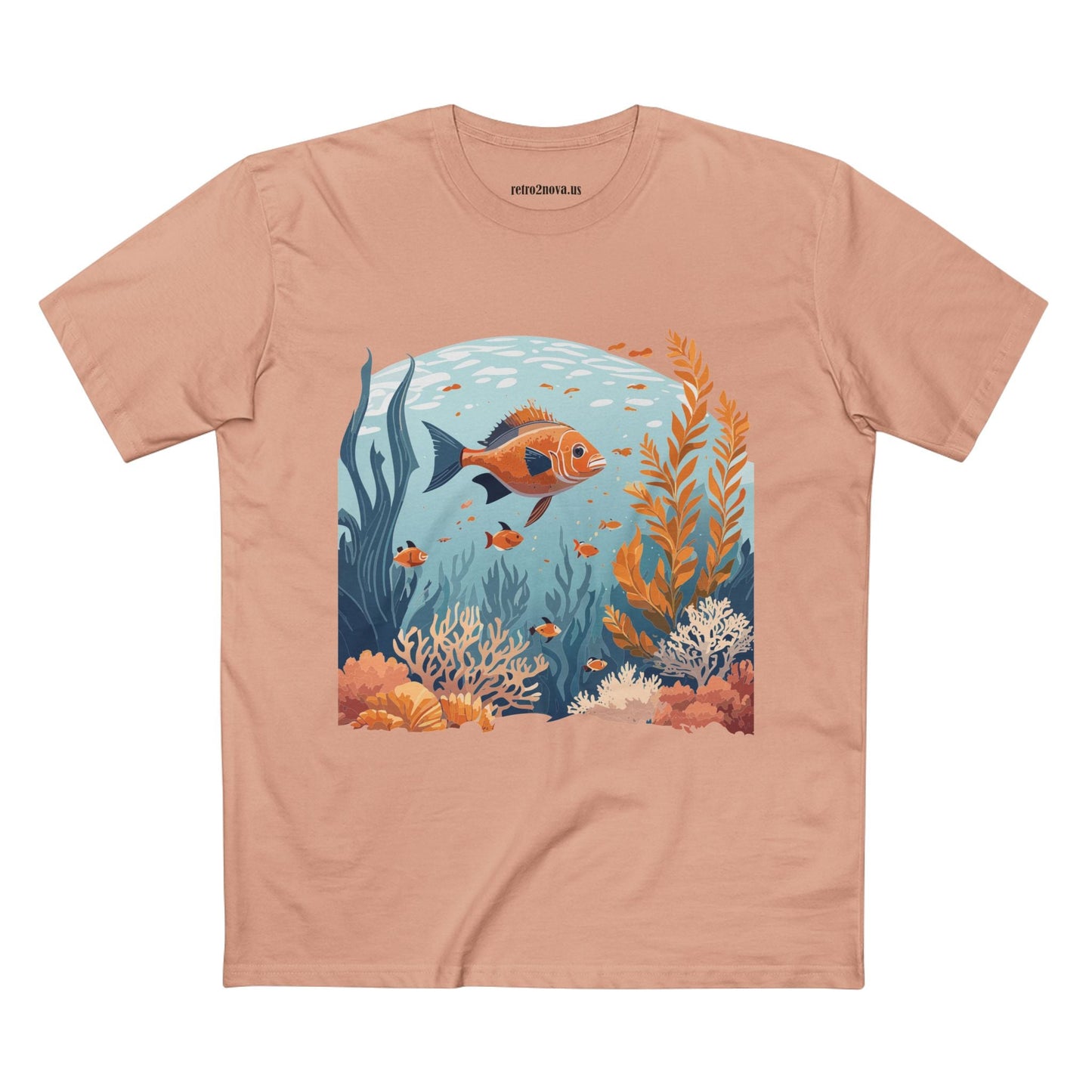 Ocean Shirt Ocean Pacific Premium Cotton Tee With Original Art Design From Retro2Nova Art Collection