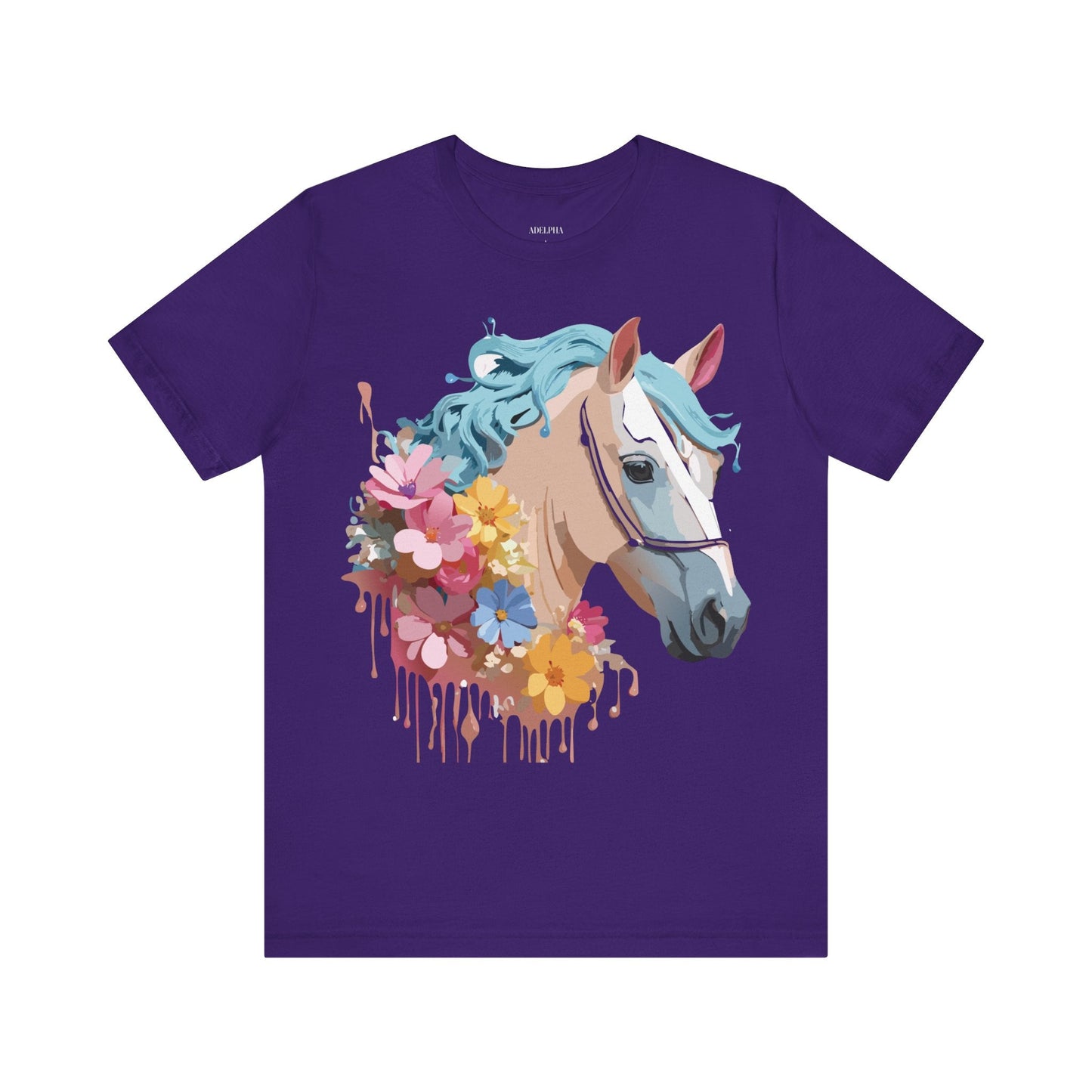 Unisex Horse Graphic Tee From Adelpha Vintage Inspired Art Shirt Short Sleeve Jersey