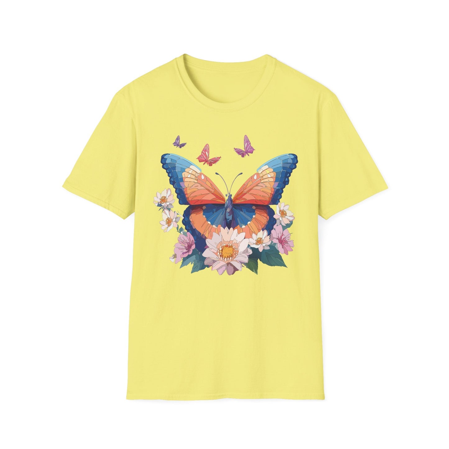 Monarch Butterfly Unisex Softstyle Tee Gildan 64000 Lightweight Breathable 100 Cotton Tee