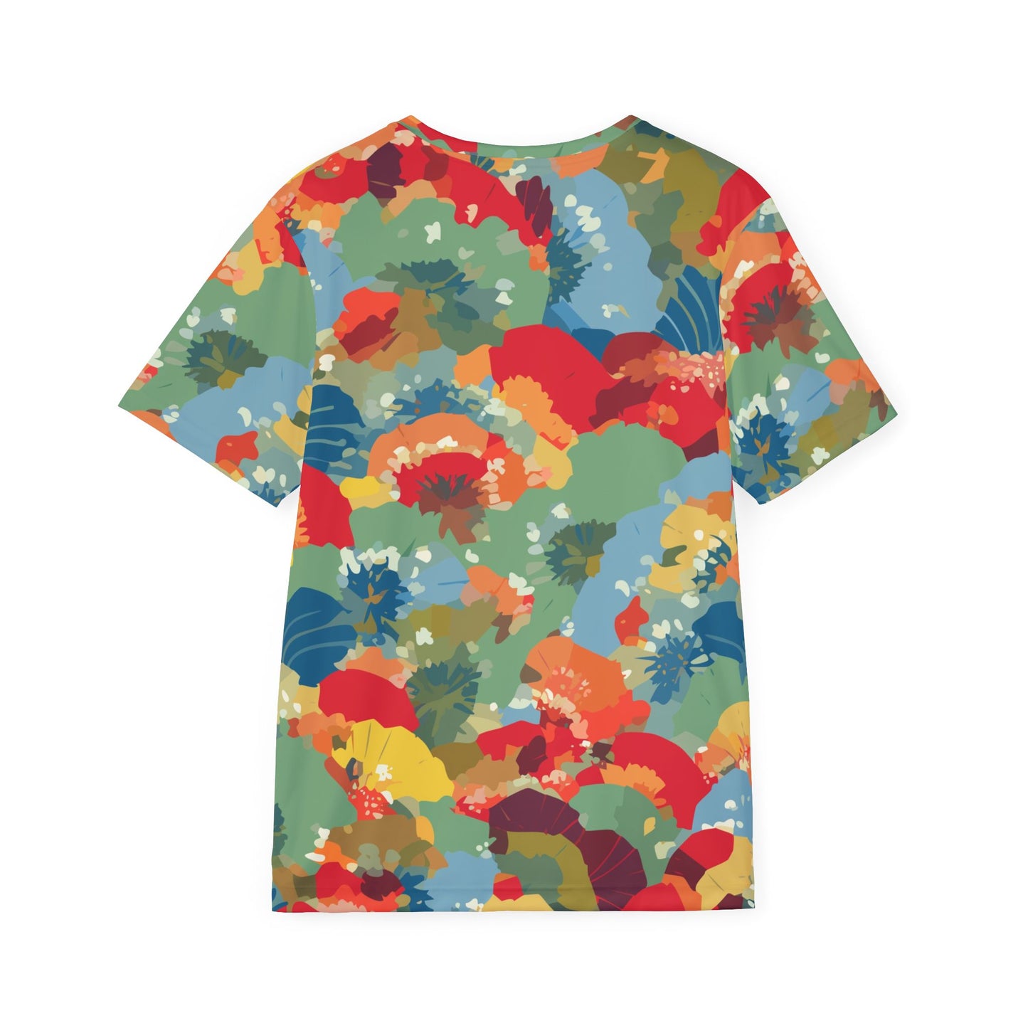 男女通用抽象圖案襯衫，抽像印花襯衫