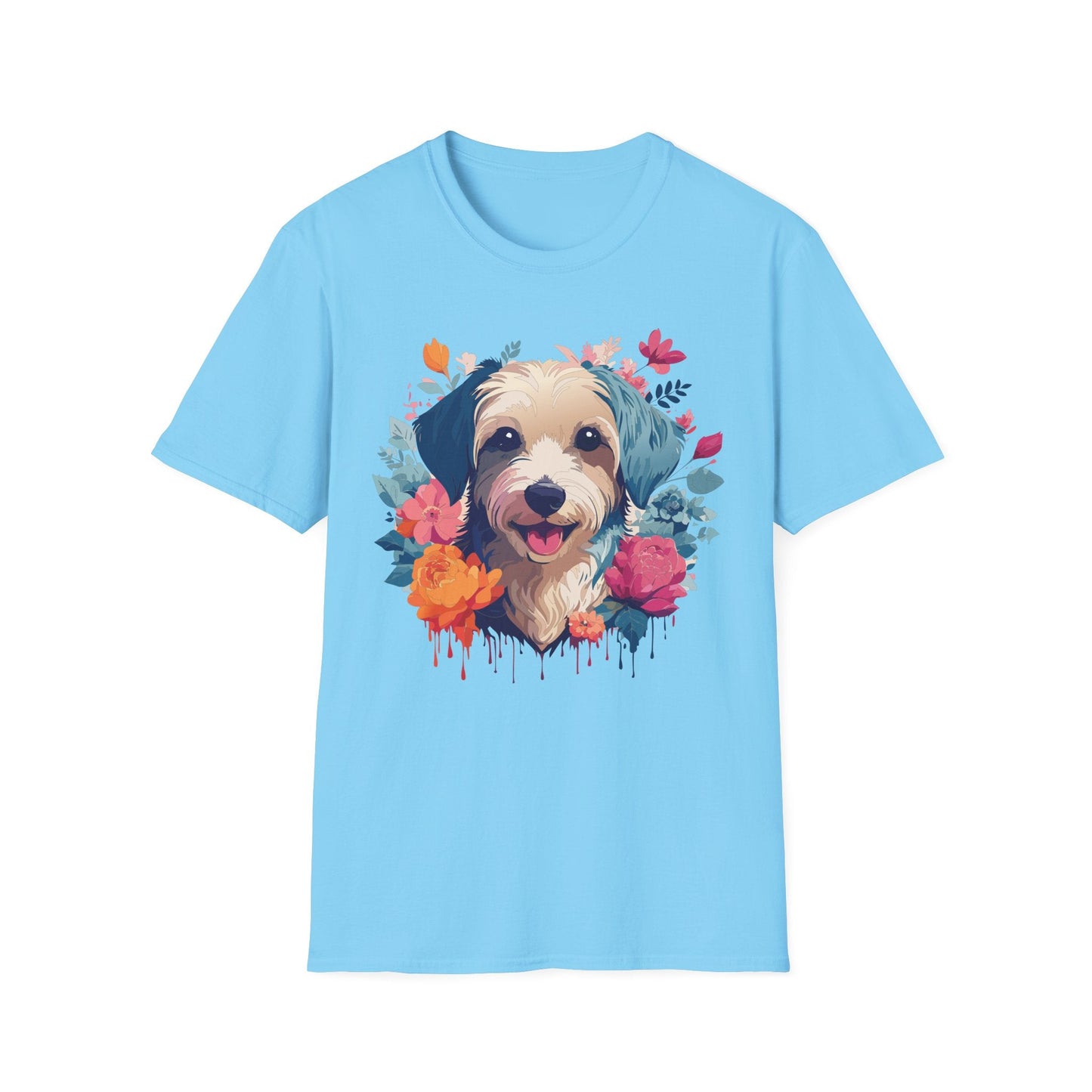 Dog Shirt Unisex Animal Tee Made From 100 Percent Ring Spun Cotton