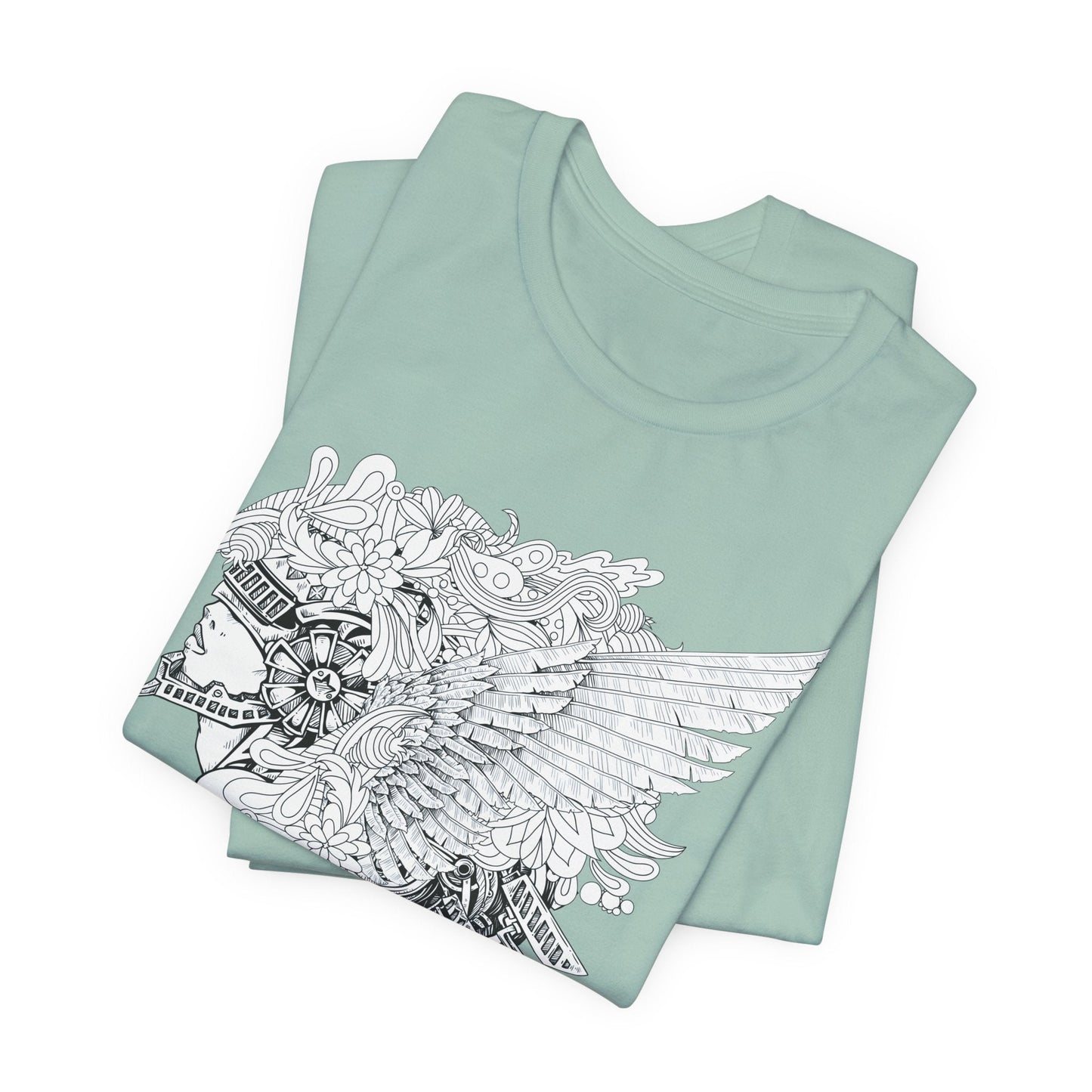 Eagle Illustration Graphic Unisex Cotton T-Shirt r26