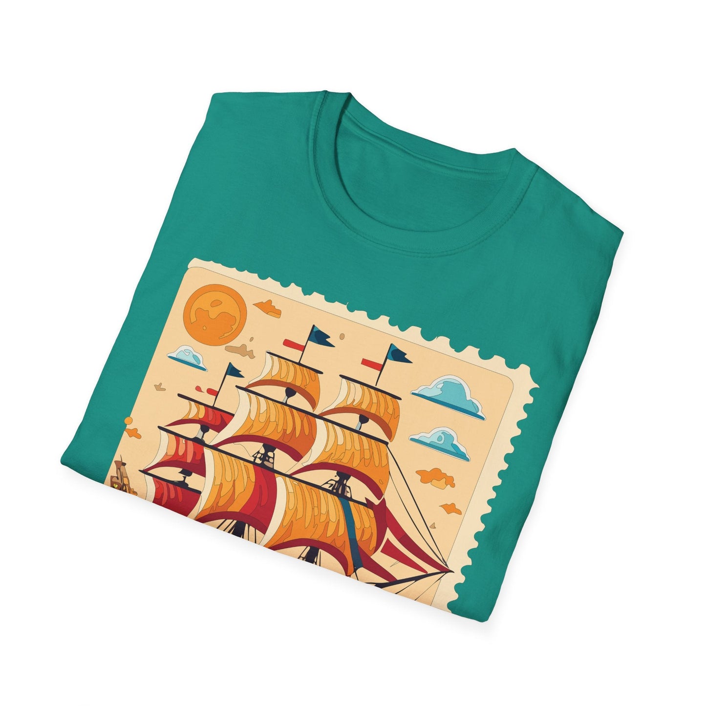 Ship T Shirts Frigate T Shirts Vessel Tee Shirt Unisex Gildan Softstyle 64000 Comfort Fit