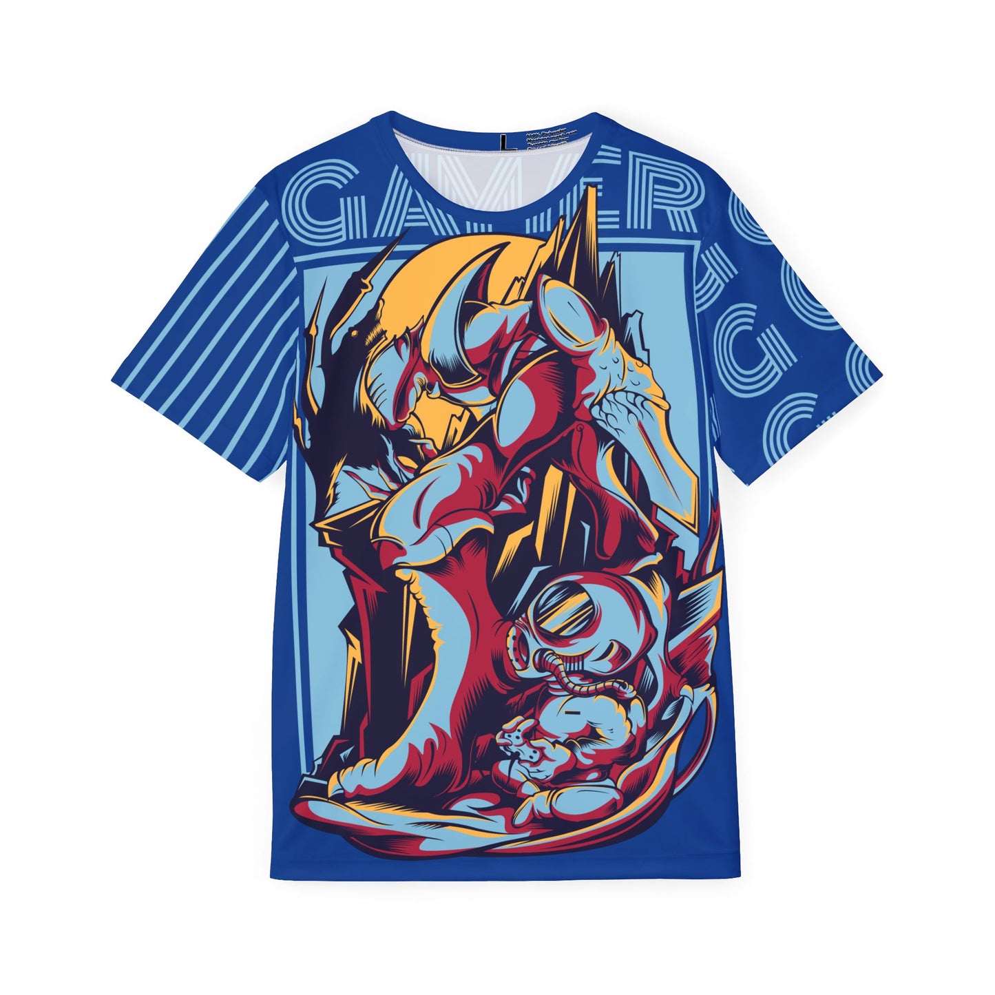 39-Be Fun Graphic T-Shirt, Art Design Poly Shirt, All Over Print Graphic Tee, Monsters T-Shirt, Cartoon Tees