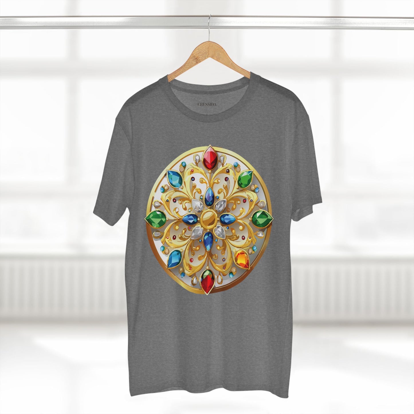 Medallion Graphic T-Shirt Unisex 100 Cotton With Gold Art Design Medal Tee 3