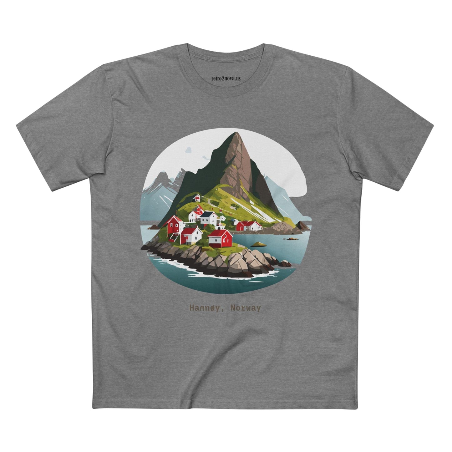Norway Travel Shirt Unisex Tourist Tee With Original Art Design By Retro2Nova Premium Cotton