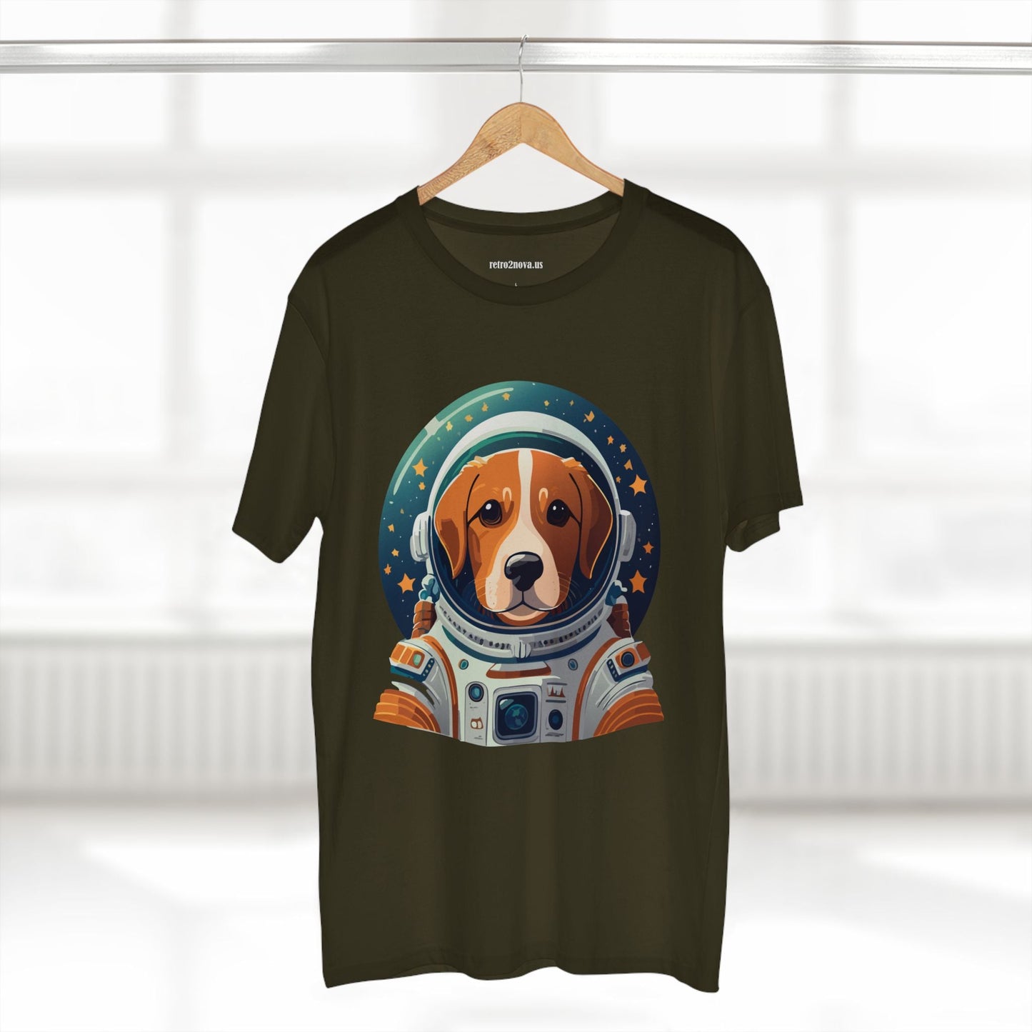 Unisex Premium Cotton Tee With Original Dog Art Shirt Design By Retro2Nova Discover Everyday Comfort And Style