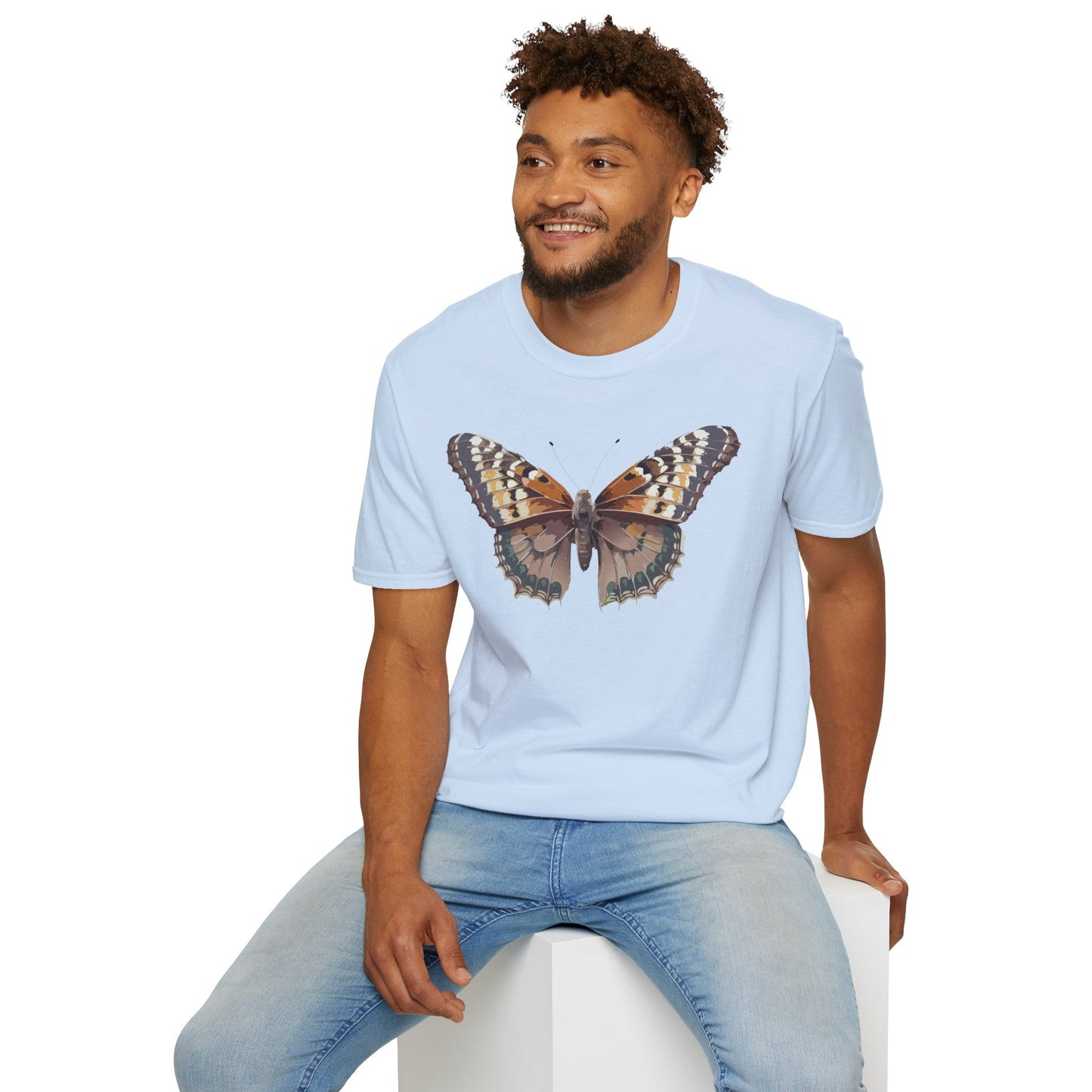 Monarch Butterfly Shirt Unisex T Shirt Design Gildan Softstyle 64000 100 Percent Ring Spun Cotton
